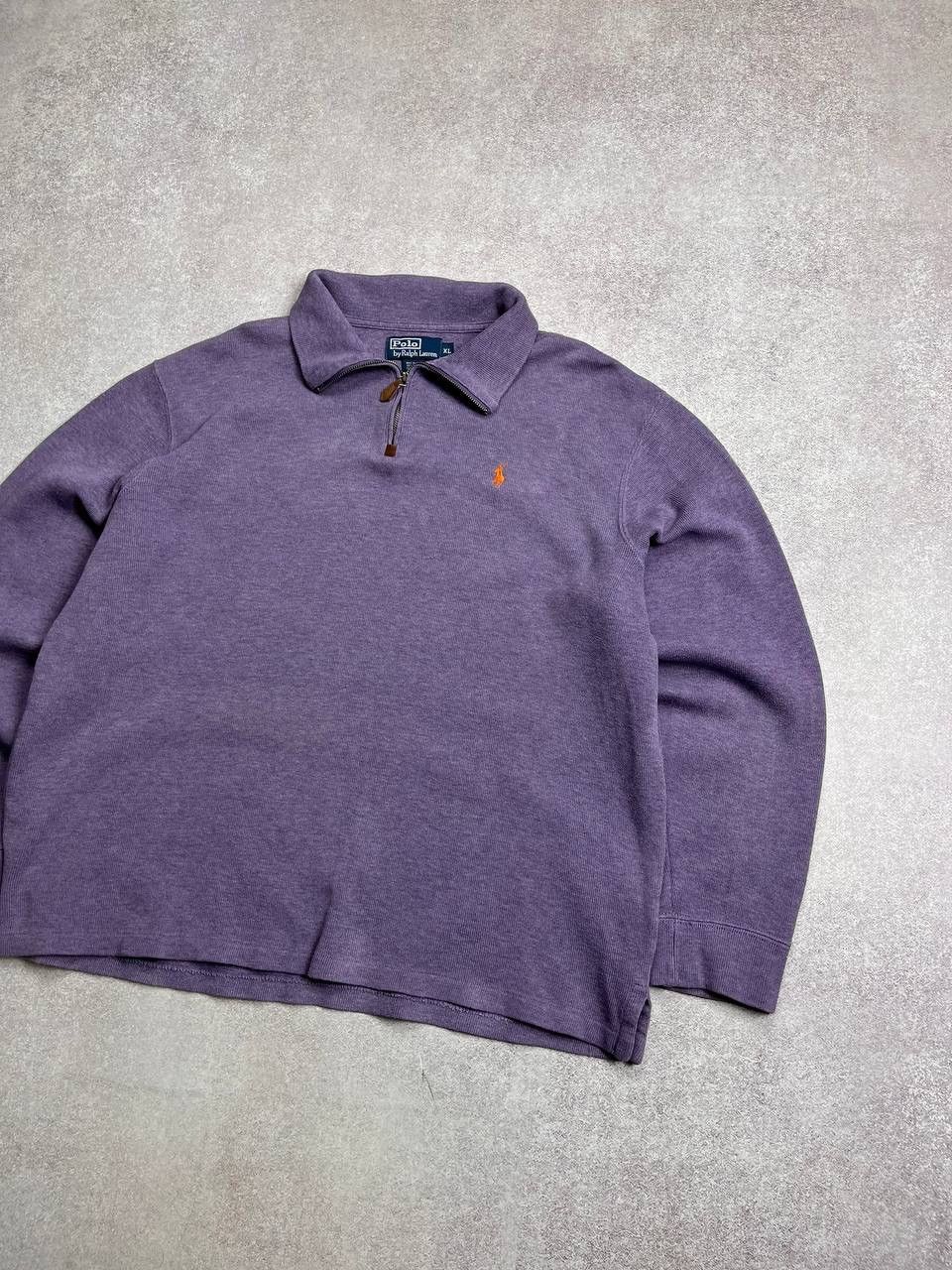 Vintage VINTAGE POLO RALPH LAUREN QUARTER ZIP SWEATER RARE XL Size US XL / EU 56 / 4 - 2 Thumbnail