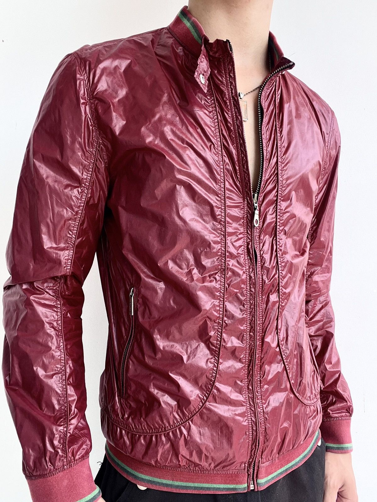 Dirk Bikkembergs Dirk Bikkembergs Burgundy Bomber Jacket Size US M / EU 48-50 / 2 - 1 Thumbnail