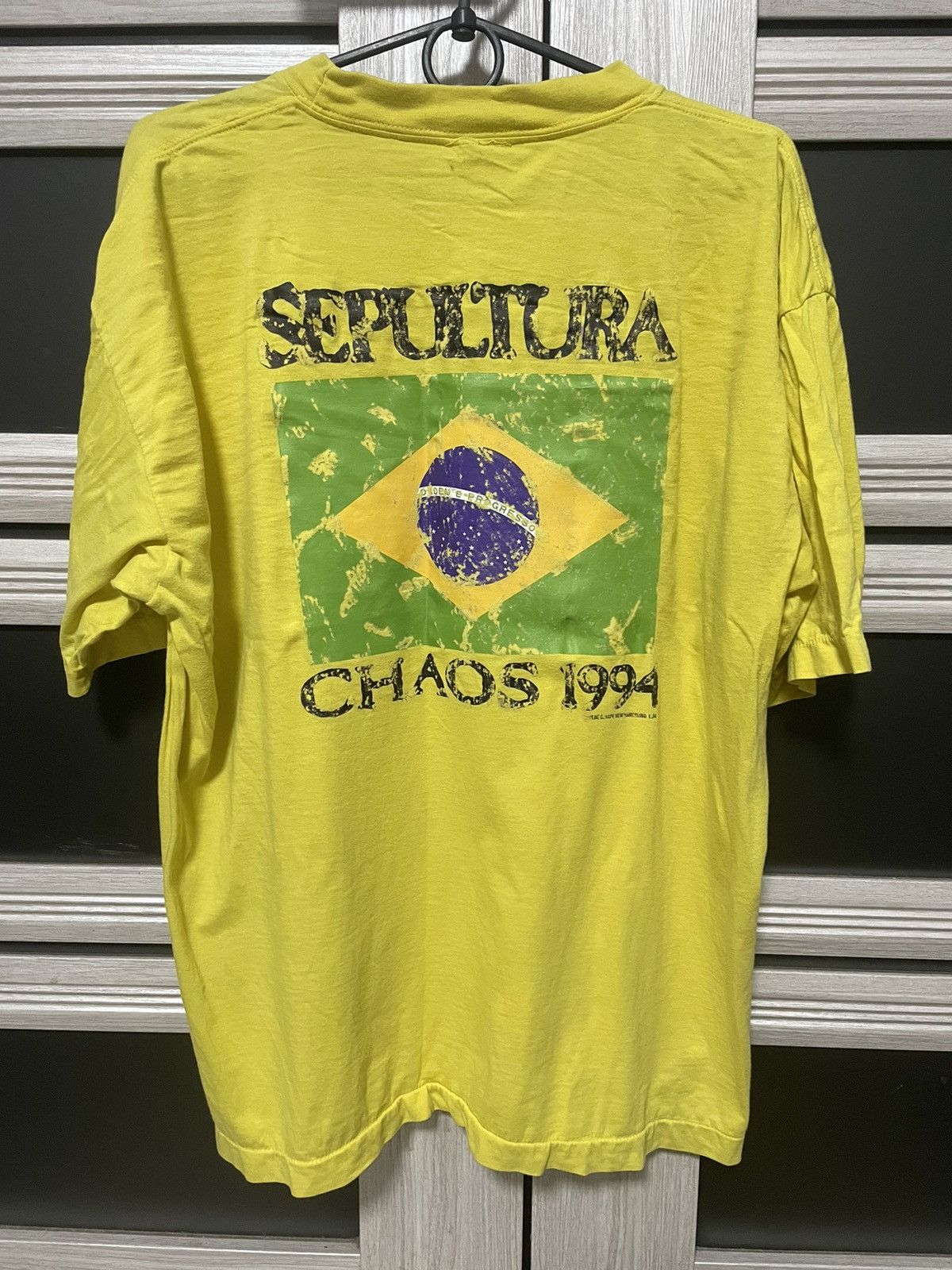 Band Tees × Vintage Vintage Sepultura Chaos A D 1994 South Korean Riot Tee Size US L / EU 52-54 / 3 - 2 Thumbnail