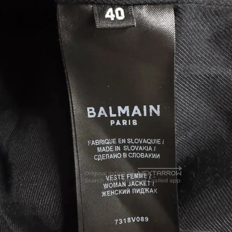 Balmain Balmain Women's Black Double-Breasted Jacket . Size L / US 10 / IT 46 - 5 Thumbnail