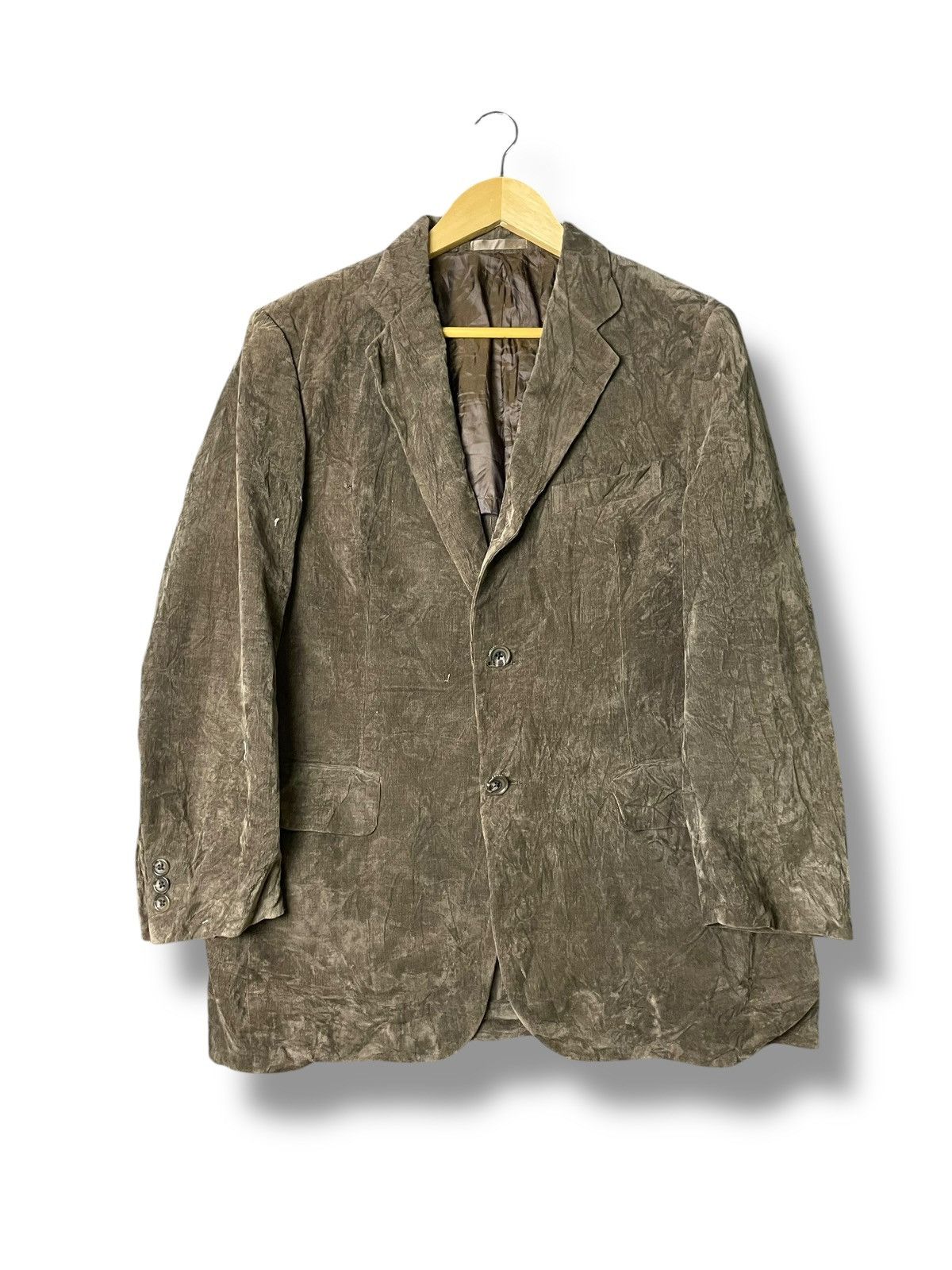 Burberry × Designer × Vintage Vintage Burberry Velvet Corduroy Blazer (67) Size US XS / EU 42 / 0 - 1 Thumbnail