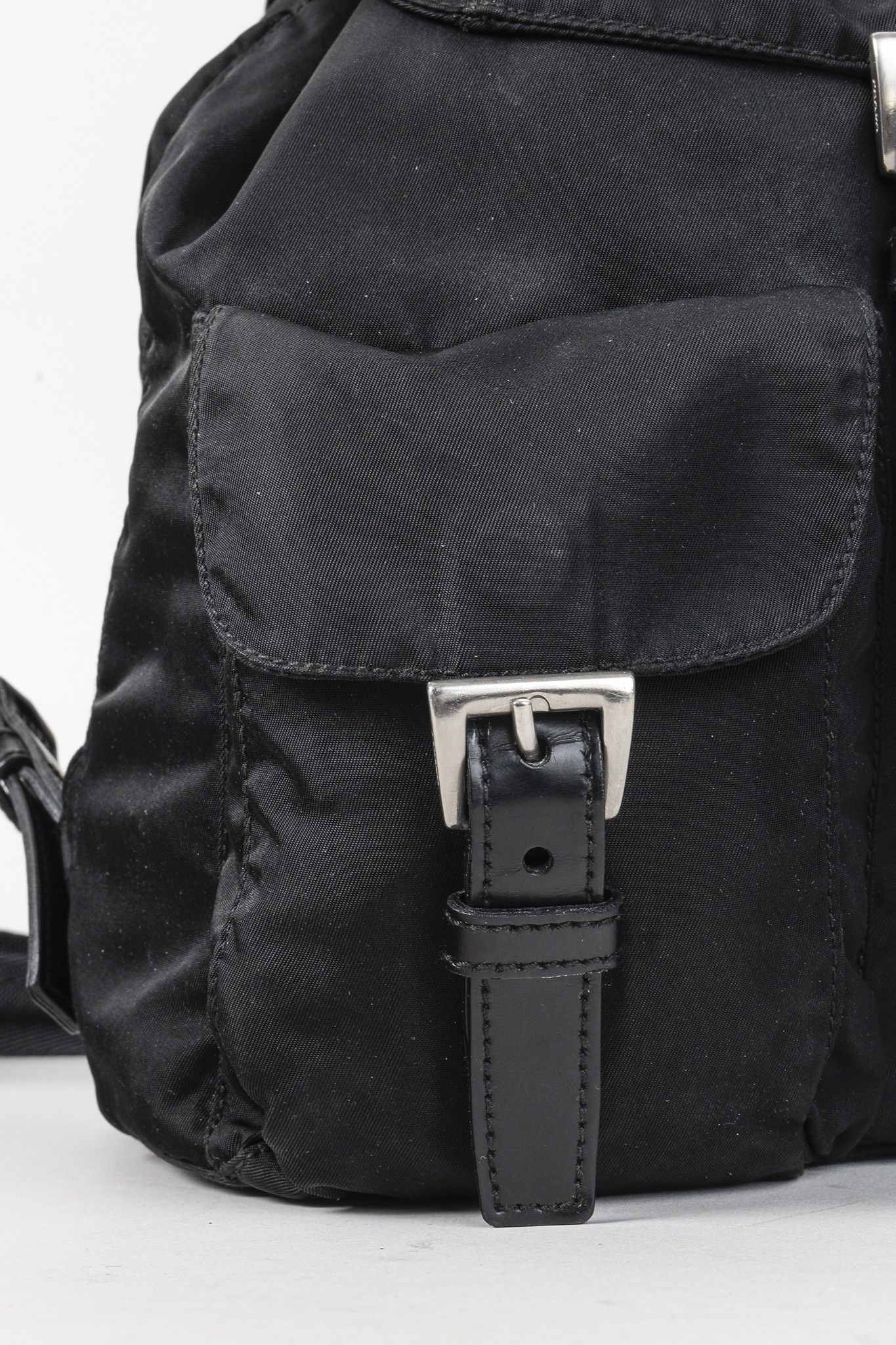 Prada Prada Saffiano-Trimmed Tessuto Backpack Size ONE SIZE - 11 Thumbnail