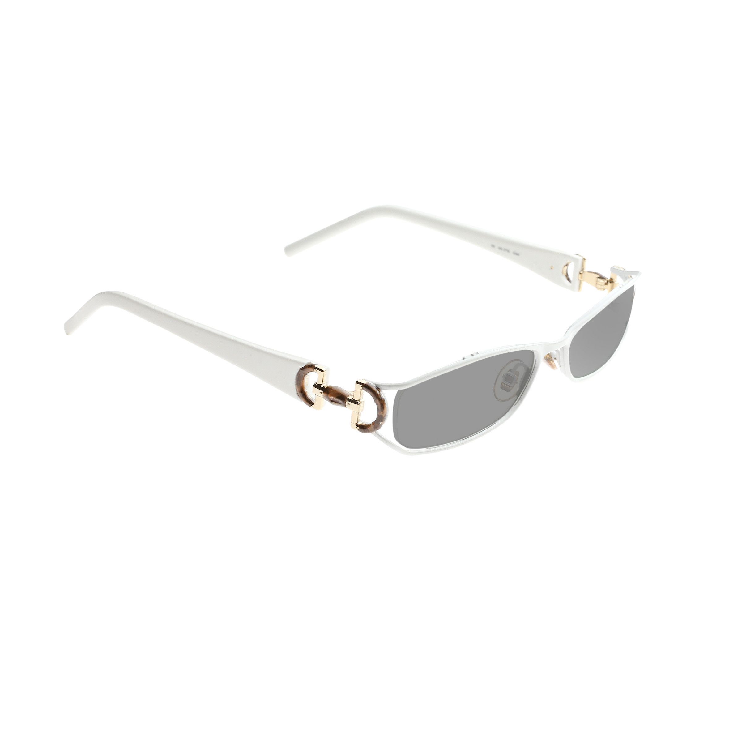 SALE! NEW Gucci GG1660S Ivory White Slim Oval Logo Sunglasses Gucci Sunglasses GG1660S 004 main image 2