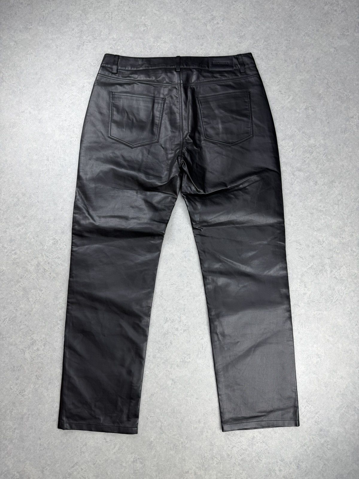 Han Kjobenhavn Han Kjobenhavn Faux Leather Tapered Zip Trousers Pants 52 Size US 34 / EU 50 - 6 Thumbnail