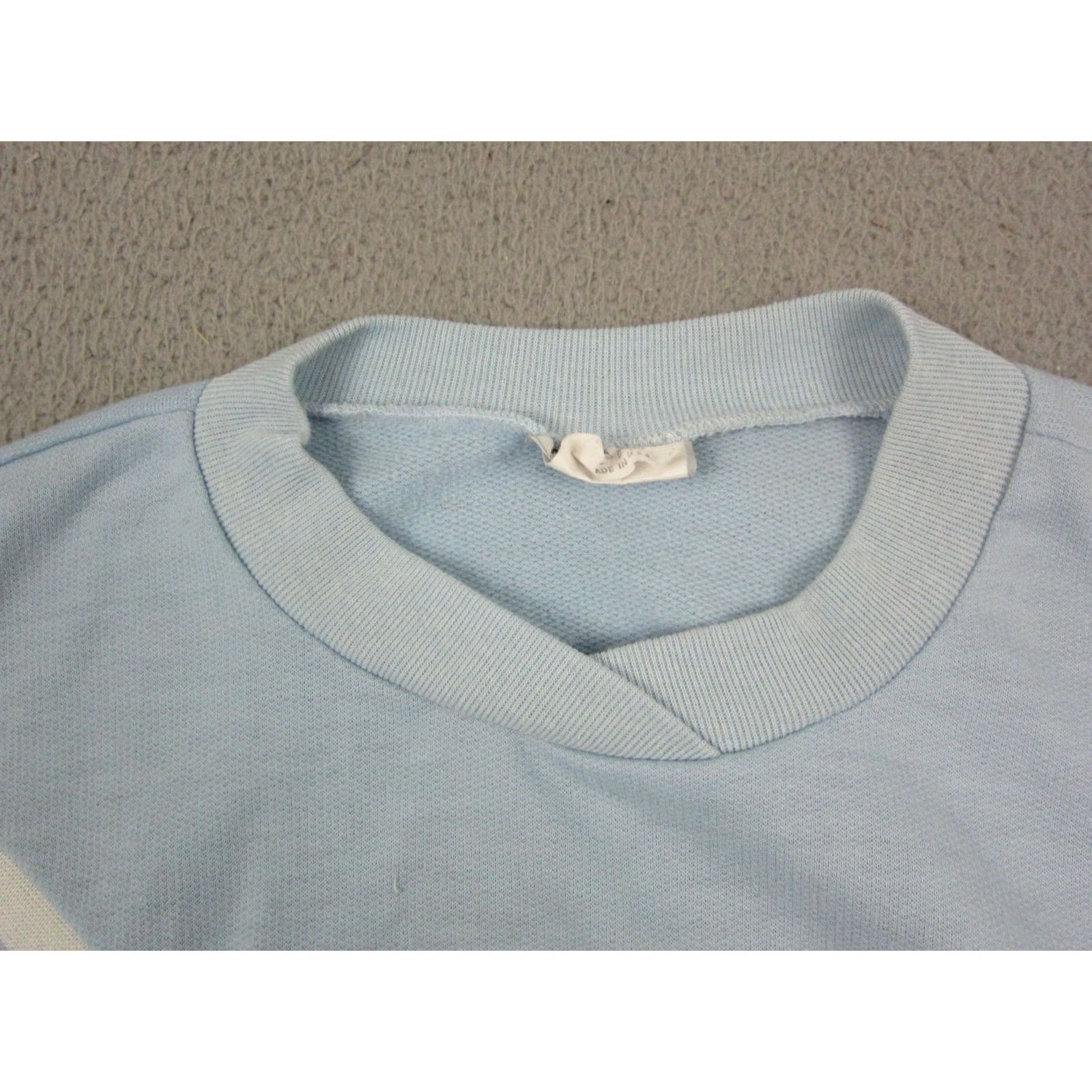 Vintage VINTAGE Marlene Sweater Womens S Blue Crewneck Pullover 80s United States Small Knit Cotton Polyester Button, All Seasons, Winter, Fall Womens Size S / US 4 / IT 40 - 3 Thumbnail