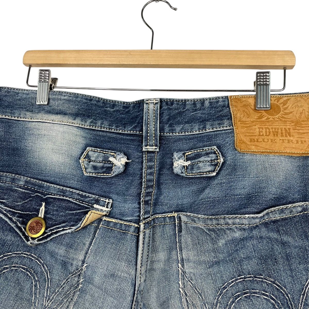 Edwin Vintage Edwin Blue Trip Denim Jeans Size US 34 / EU 50 - 18 Thumbnail