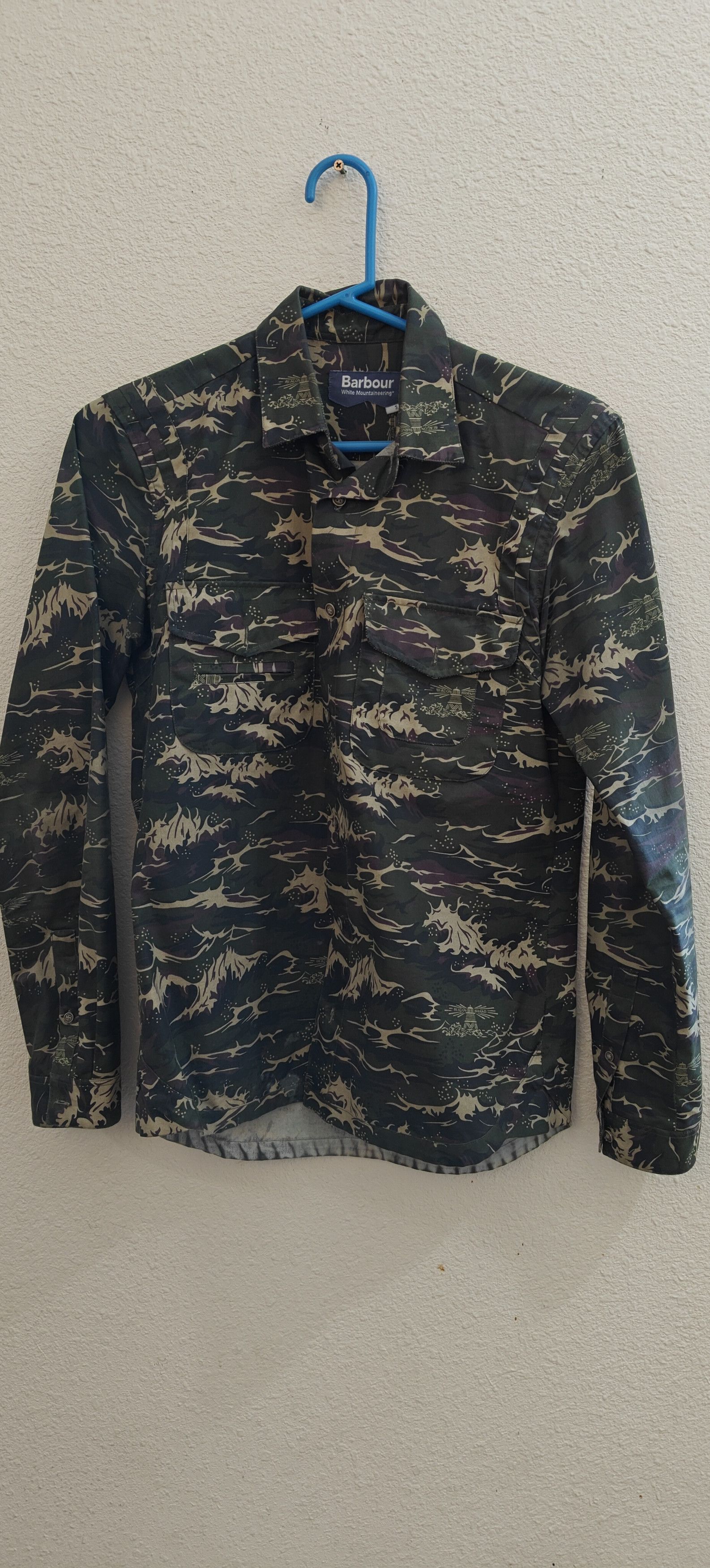 Barbour Barbour x White Mountaineering wave camo utility shirt Size US S / EU 44-46 / 1 - 1 Thumbnail