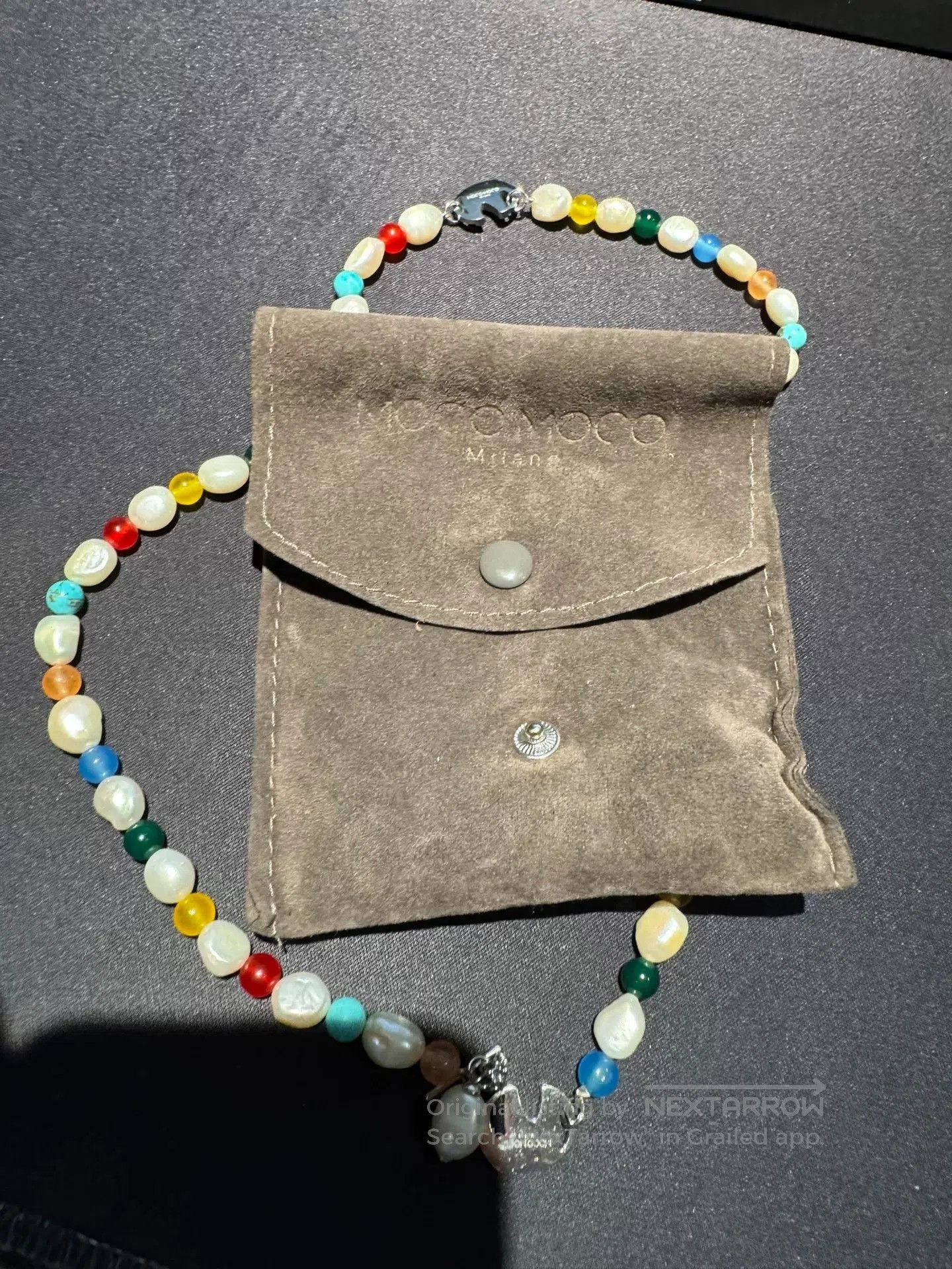 Japanese Brand Moco Moco Milano Gemstone Pearl Necklace. Size ONE SIZE - 3 Thumbnail
