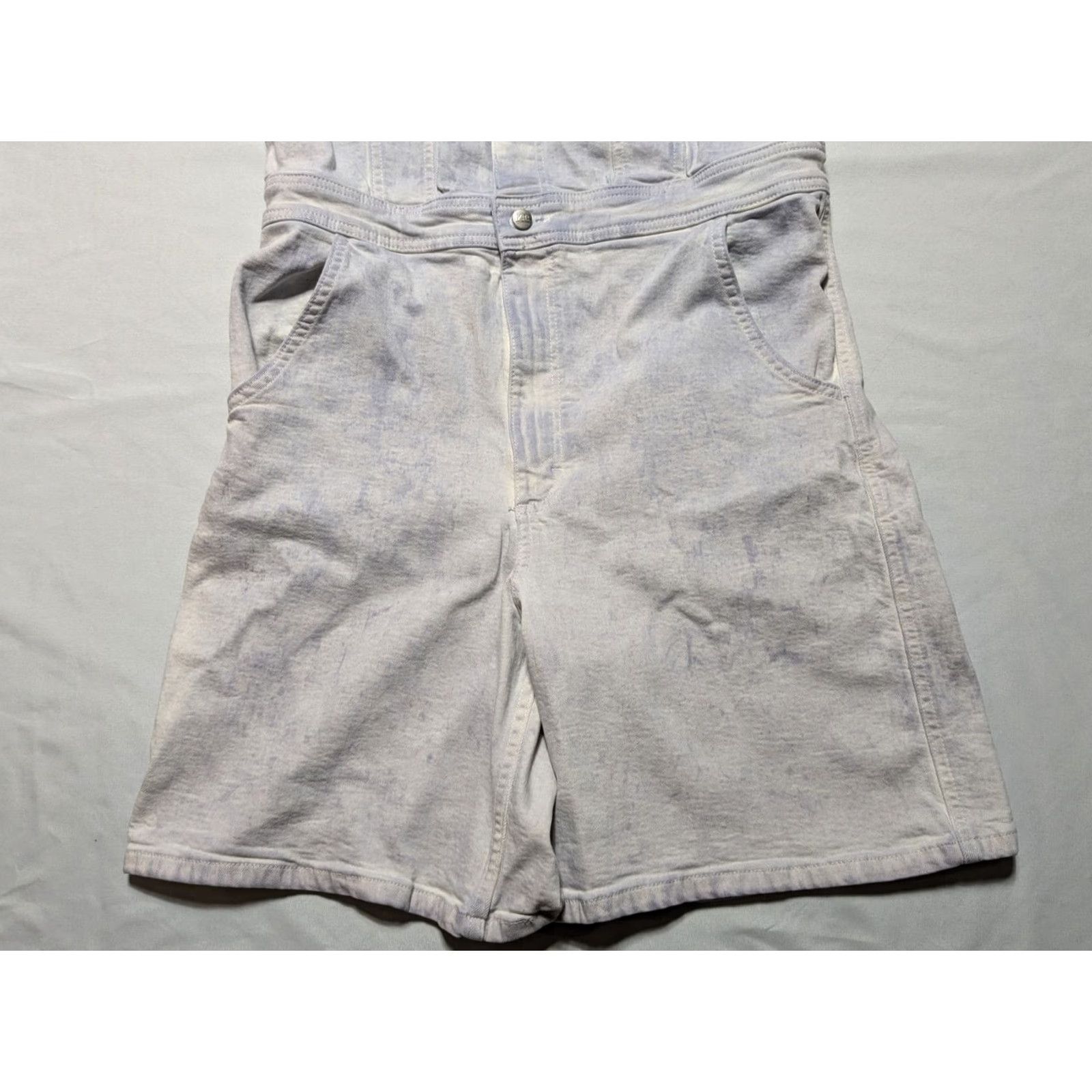 Lee LEE UNION-ALLS Women Small Purple Acid Wash Denim Short Romper Size 28" / US 6 / IT 42 - 7 Thumbnail