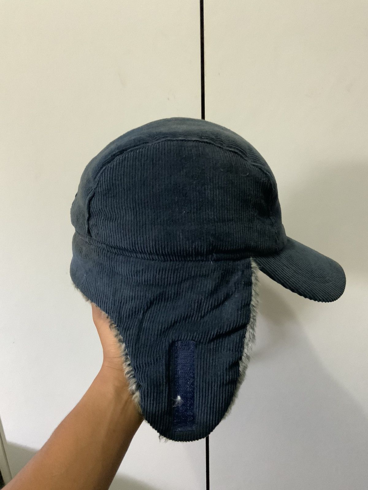 Japanese Brand Reliable Corduroi Fade Mohair Fur Ski Hat Cap Size ONE SIZE - 5 Thumbnail