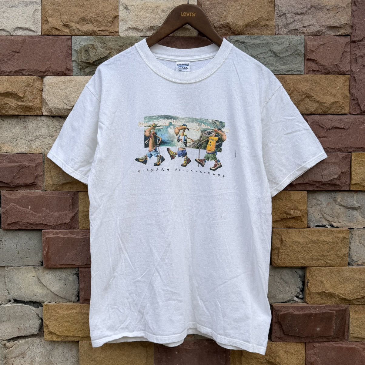 Outdoor Research 00’s Niagara Falls Canada 2002 Moose Climbing T-shirt Size US L / EU 52-54 / 3 - 1 Thumbnail