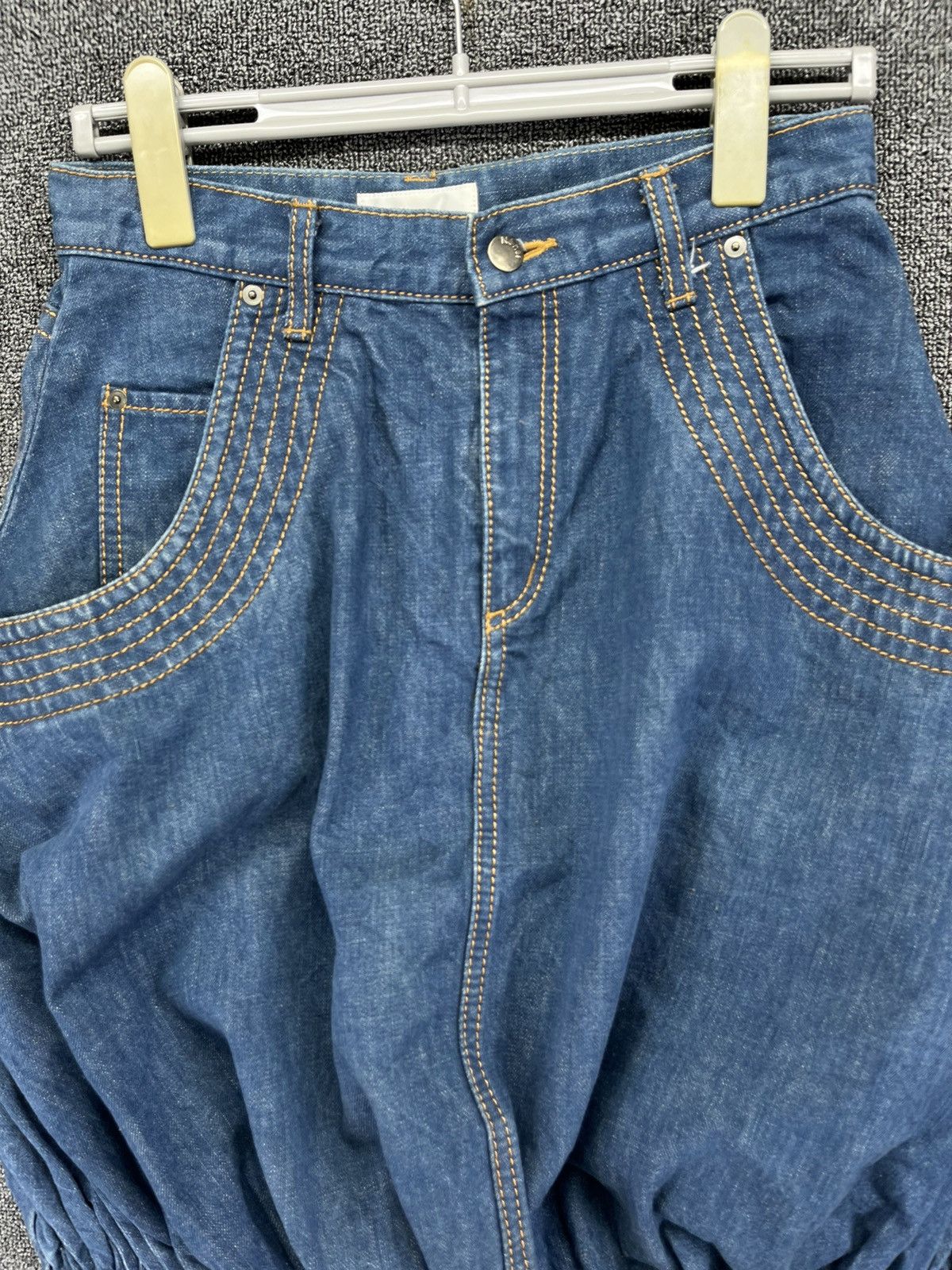 Issey Miyake Vintage Issey Miyake Ne-Net Rare Denim Midi Skirts Size 28" / US 6 / IT 42 - 2 Thumbnail