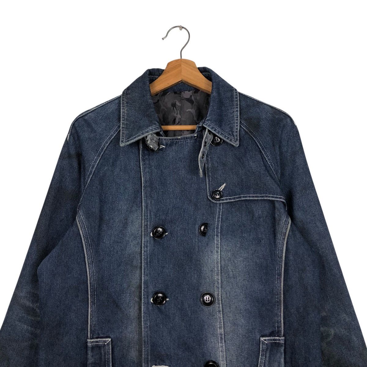 Hysteric Glamour 📌Denim Biker Jacket In The Attic Camouflage Blanket Punk Size US L / EU 52-54 / 3 - 4 Thumbnail