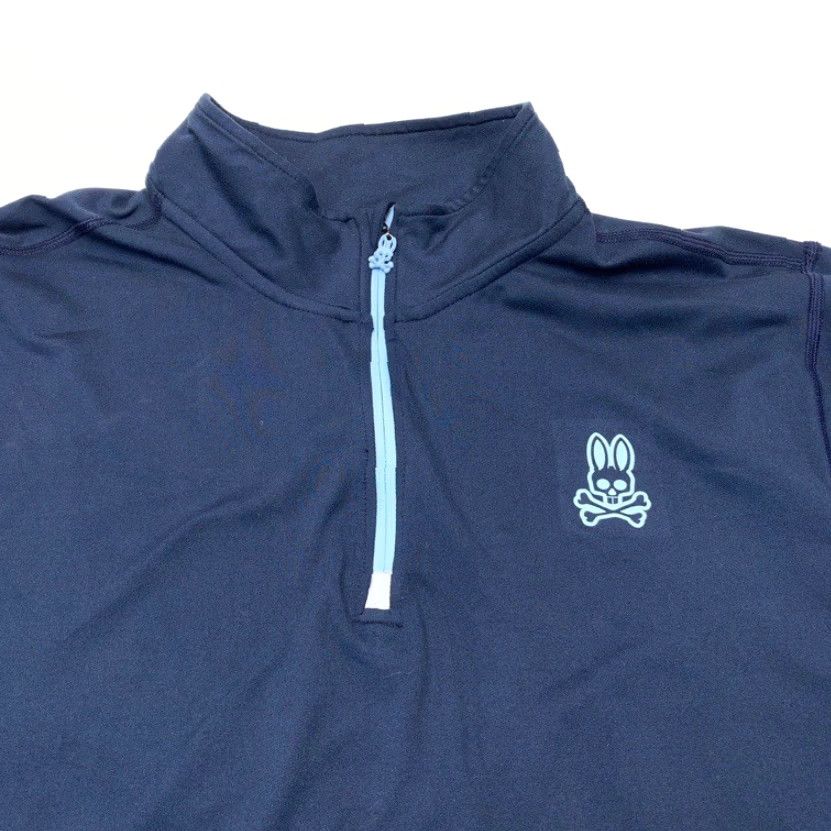 Psycho Bunny Psycho Bunny Performance 1/4 Zip Pullover Men's Large Stretch Sweatshirt 8490 Size US L / EU 52-54 / 3 - 7 Thumbnail