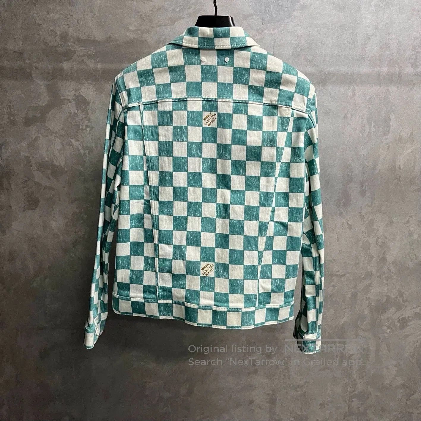 Louis Vuitton Louis Vuitton Green Checkerboard Denim Jacket. Size US S / EU 44-46 / 1 - 5 Thumbnail