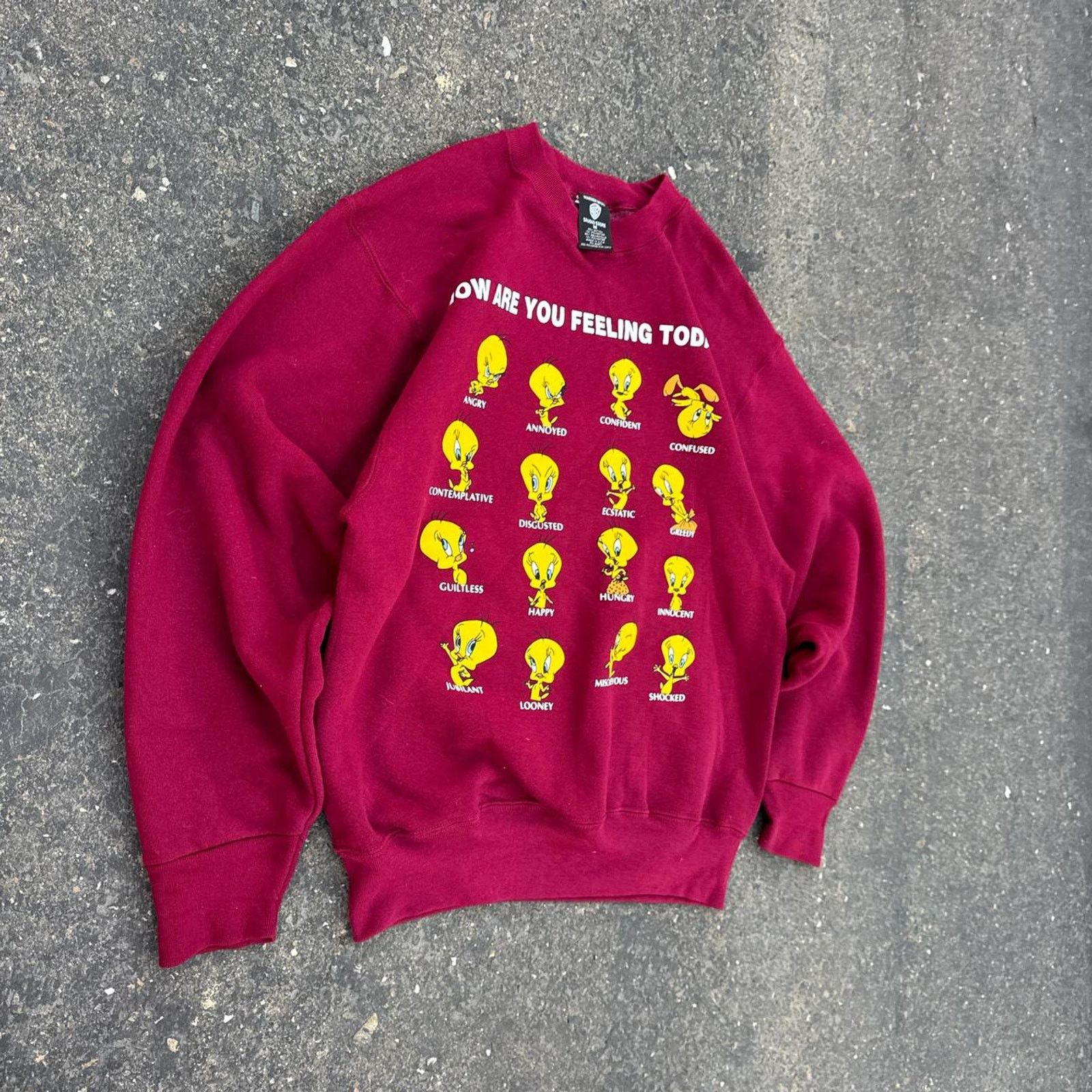Warner Bros Vintage Warner Bros Tweety Emotions Crewneck – Size Medium Size M / US 6-8 / IT 42-44 - 2 Thumbnail