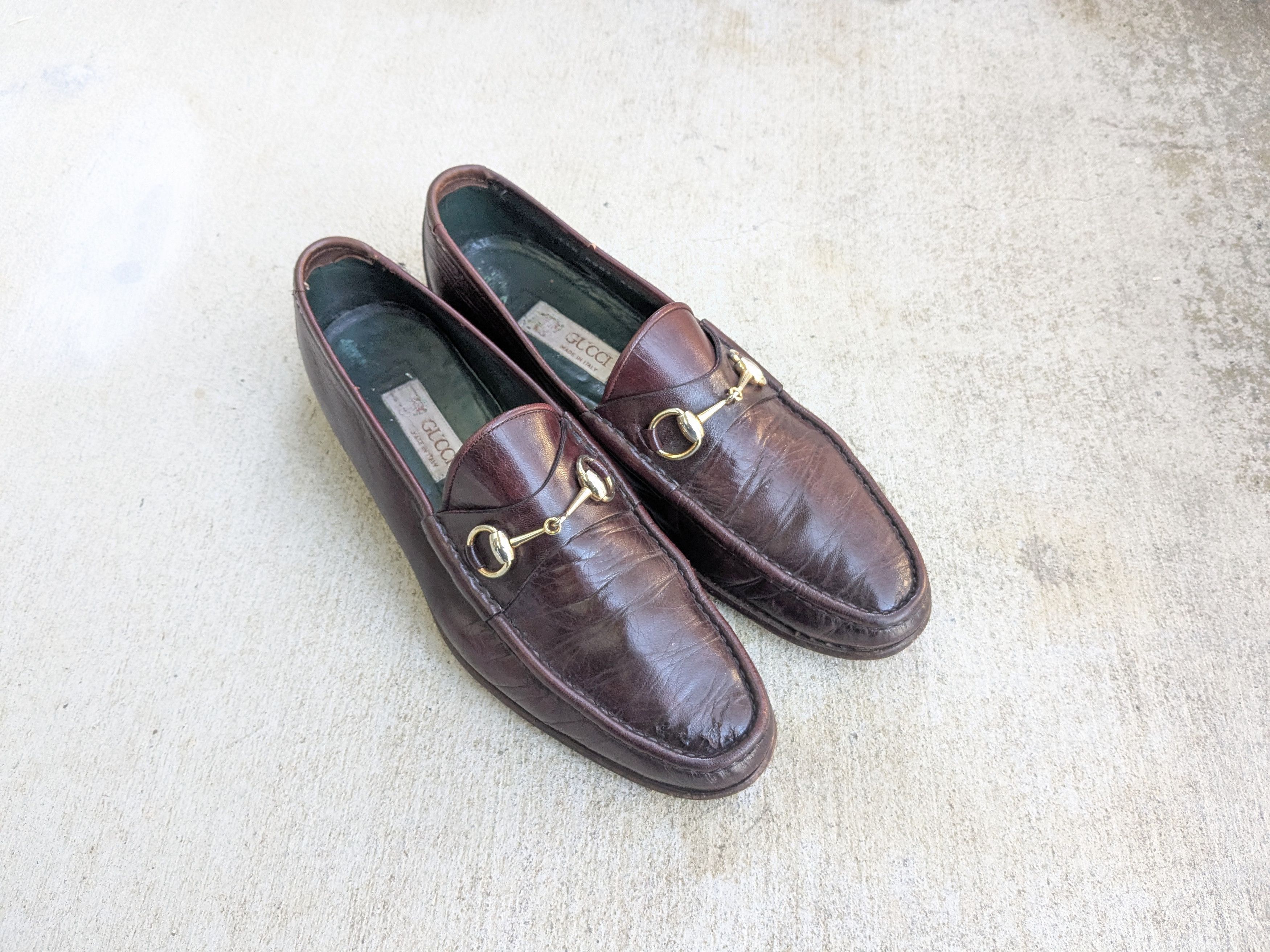 Gucci × Tom Ford Gucci Horsebit Loafers Burgundy 11 Narrow Leather Italy Slip Size US 11 / EU 44 - 1 Thumbnail