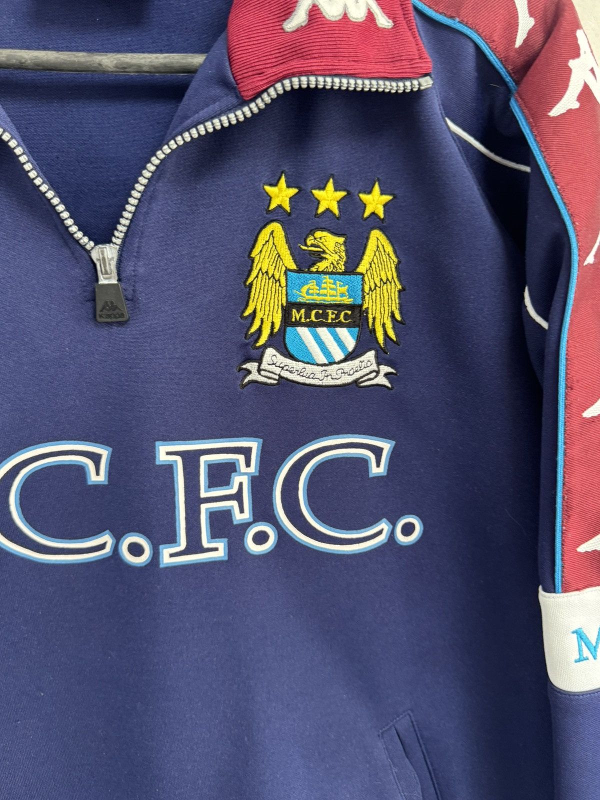 Kappa Manchester City 1997/99 Track Top 1/4 Zip Jacket Kappa sz M Size US M / EU 48-50 / 2 - 11 Thumbnail