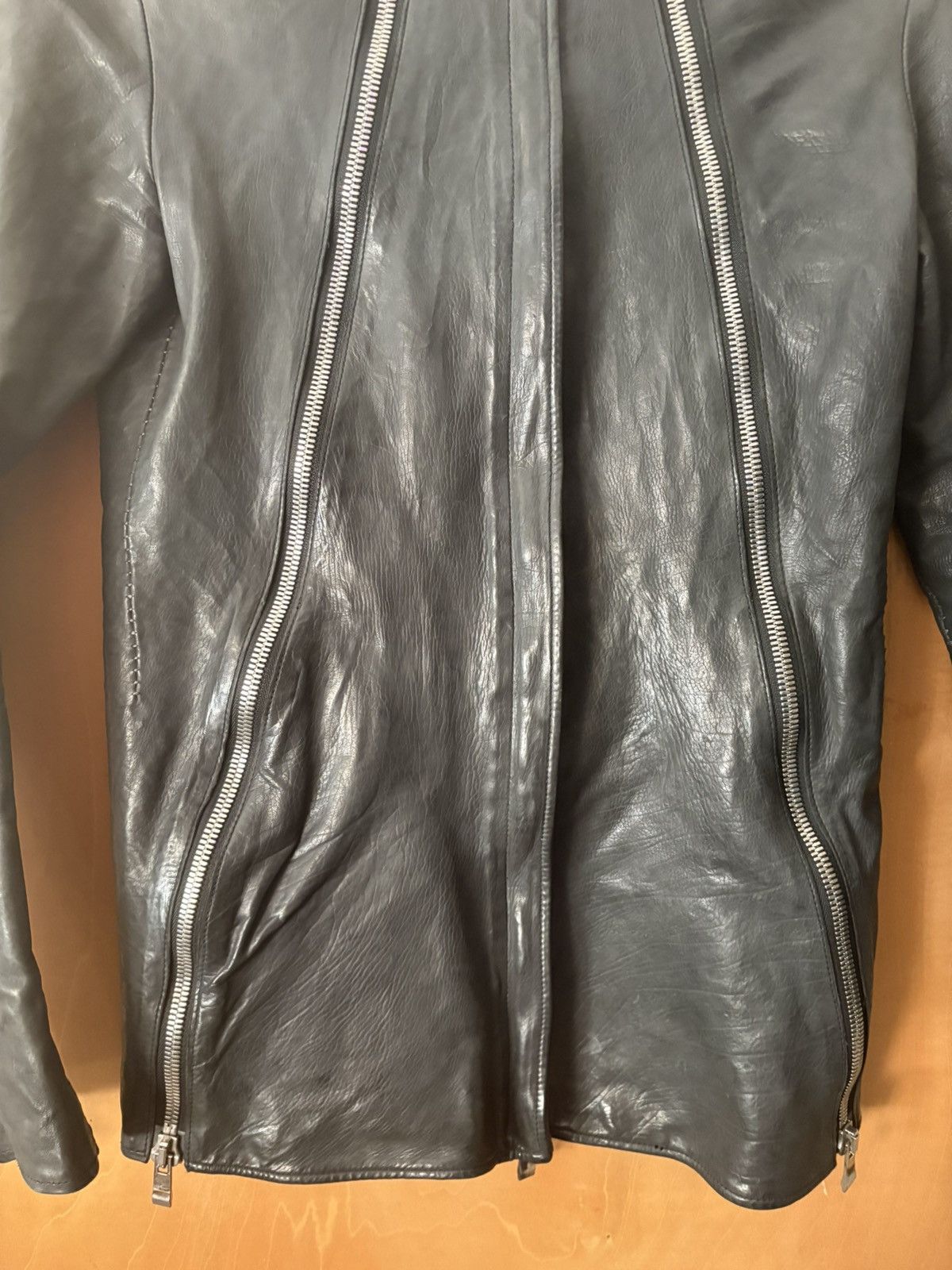 Incarnation Incarnation 5 Zip Guidi Veg Tanned Leather Jacket Size US XS / EU 42 / 0 - 2 Thumbnail