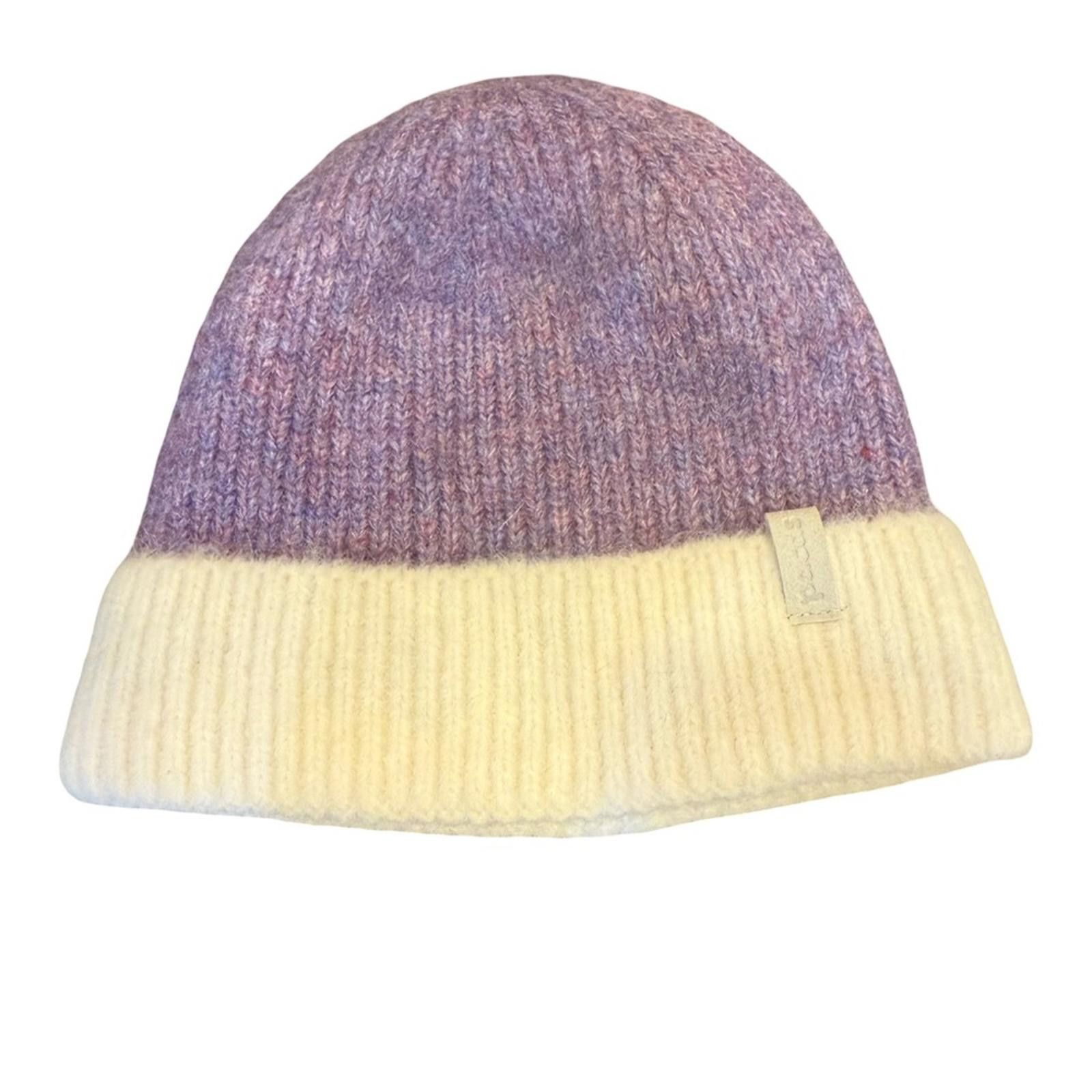 Pacsun pacas Baby Alpaca Blend Lilac and Ivory Hat/Beanie Size ONE SIZE - 1 Thumbnail