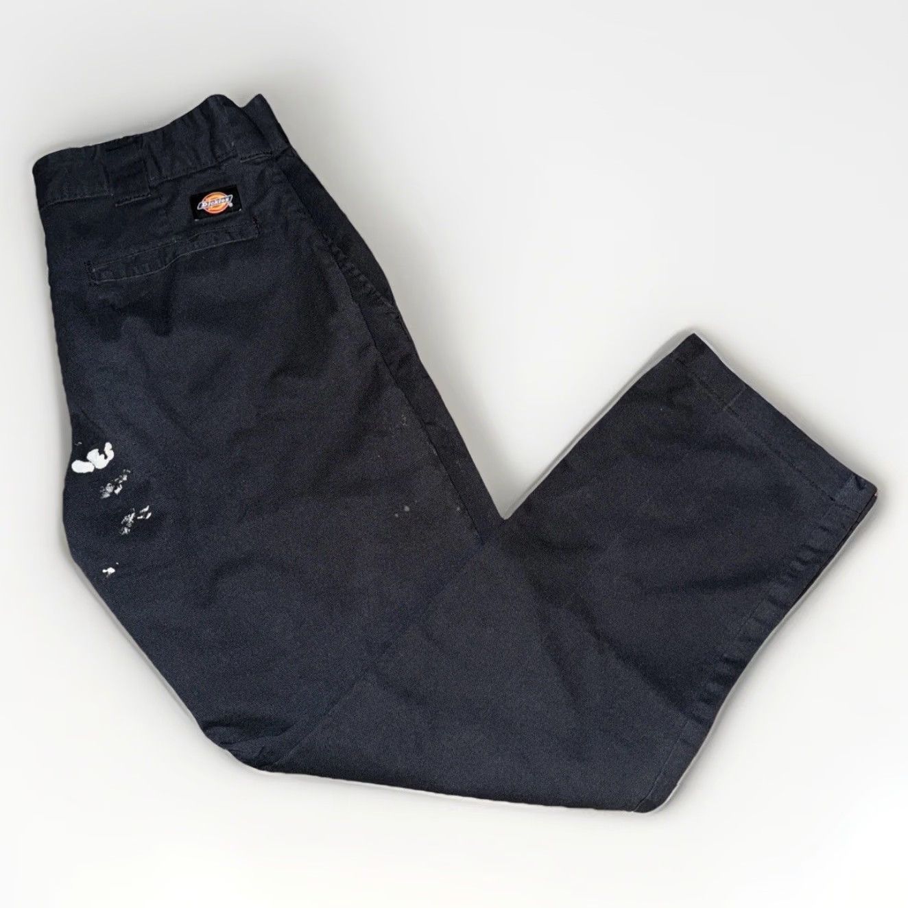 Dickies Dickies 874 Flex Work Pants Black Distressed 32x30 Relaxed Fit Chino Workwear Mens Vintage USA Punk 90s Distressed Size US 32 / EU 48 - 2 Thumbnail
