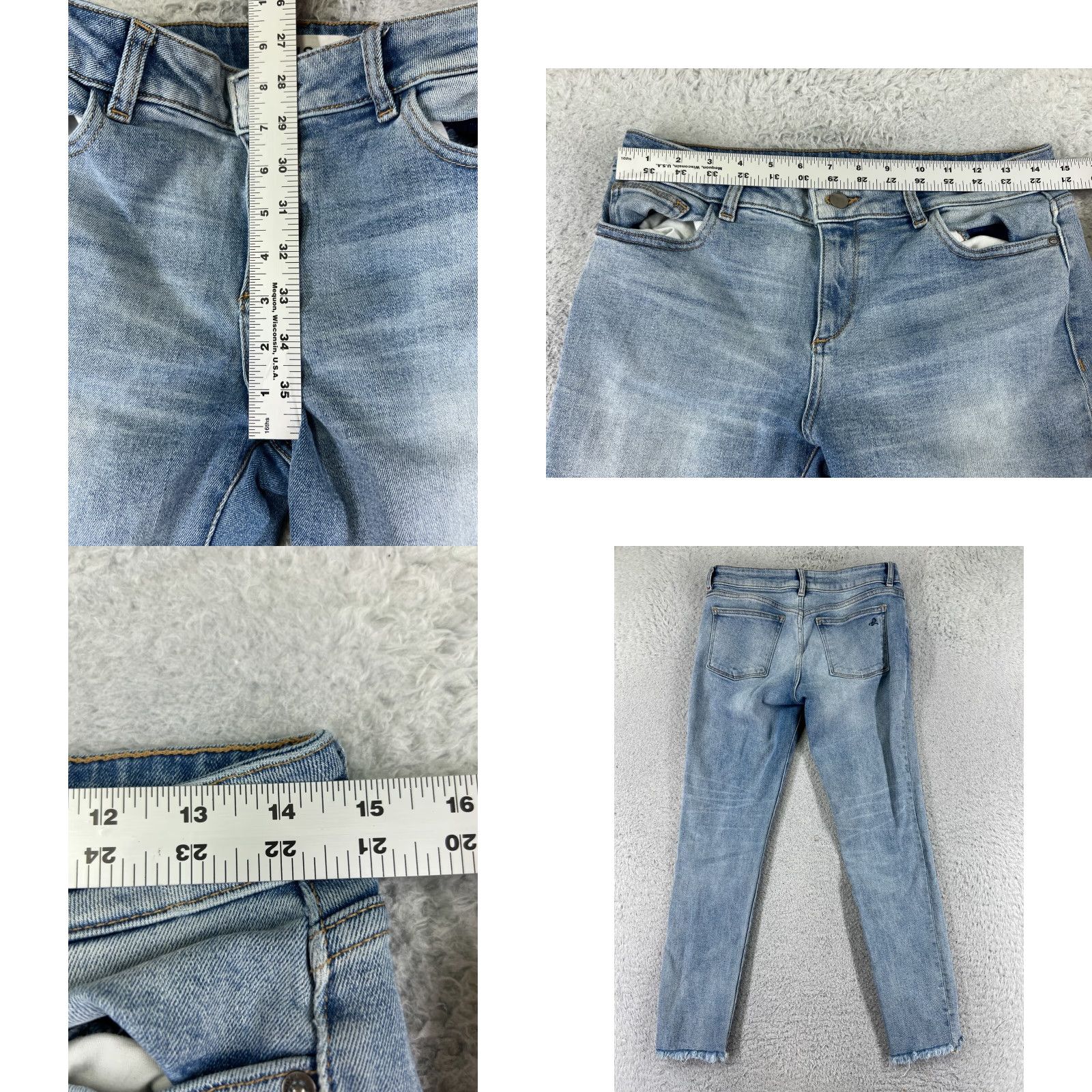 DL1961 DL1961 Jeans Womens 28 Blue Denim Margaux Instascuplt Ankle Skinny 28x27 Distressed City 90s? Wait. Size 28" / US 6 / IT 42 - 9 Thumbnail