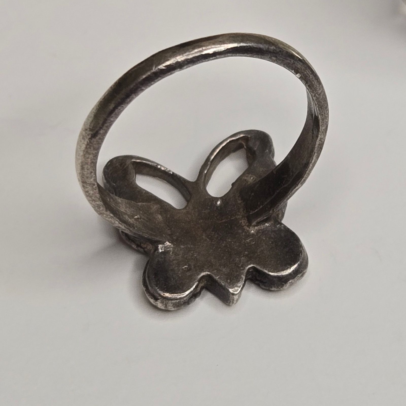 18 East Navajo Sterling Silver Butterfly Ring - Southwestern Style Size ONE SIZE - 6 Thumbnail