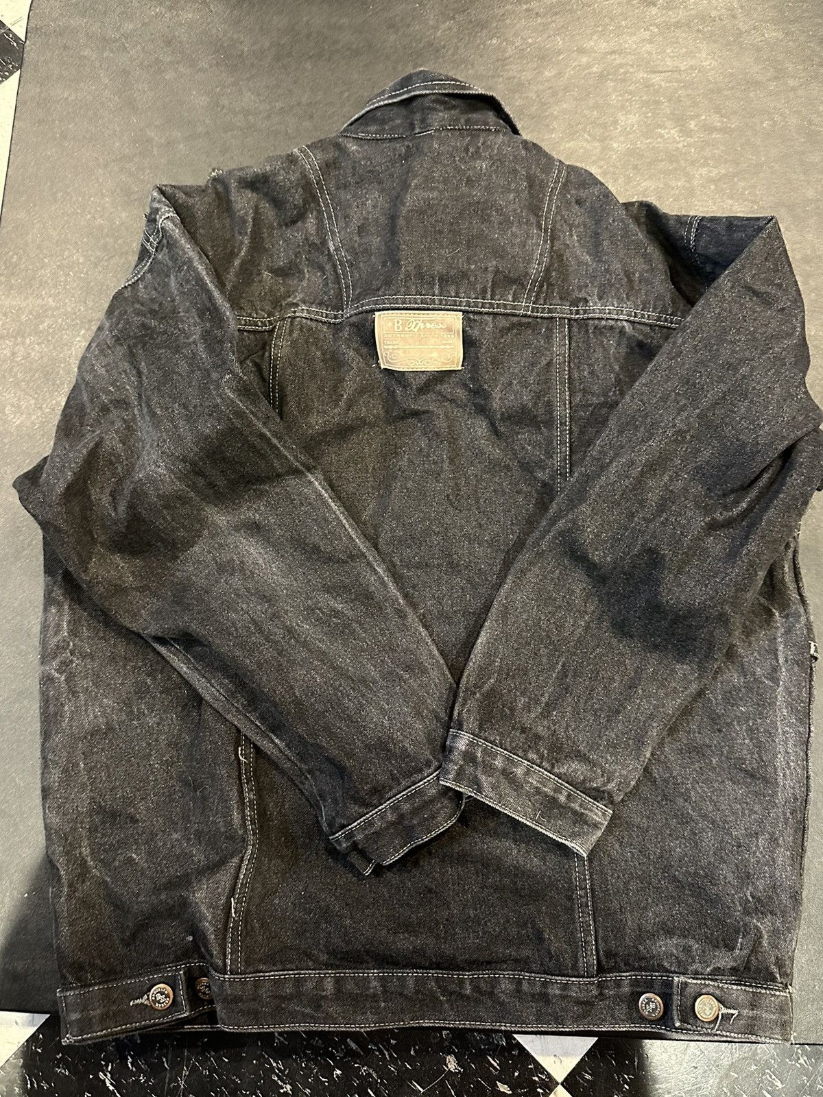 Other × Vintage Xpress Collection Tactical Black Denim Jacket Size US L / EU 52-54 / 3 - 2 Thumbnail