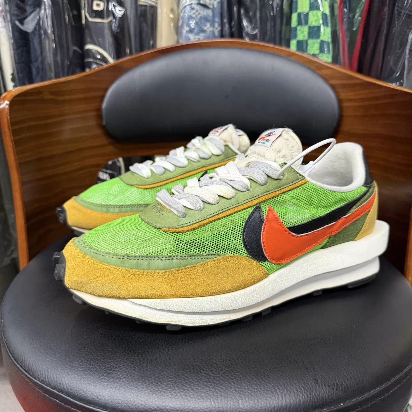 Sacai sacai Yellow & Green 1.0 Size 44 Mint Original Box Size US 11 / EU 44 - 1 Thumbnail