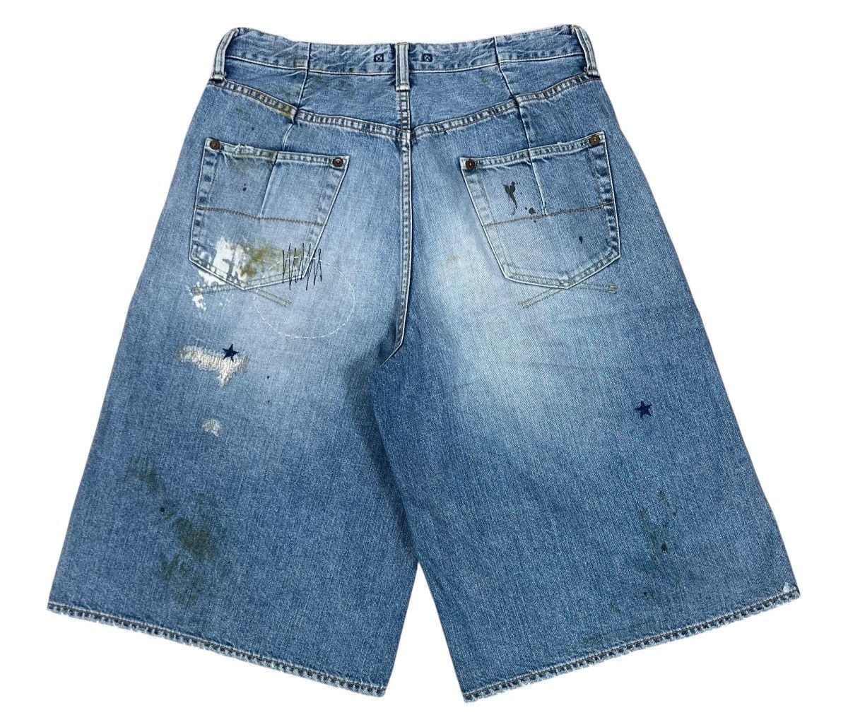 Maison MIHARA YASUHIRO Vintage Miharayasuhiro Patchwork Denim Shorts Size US 32 / EU 48 - 2 Thumbnail