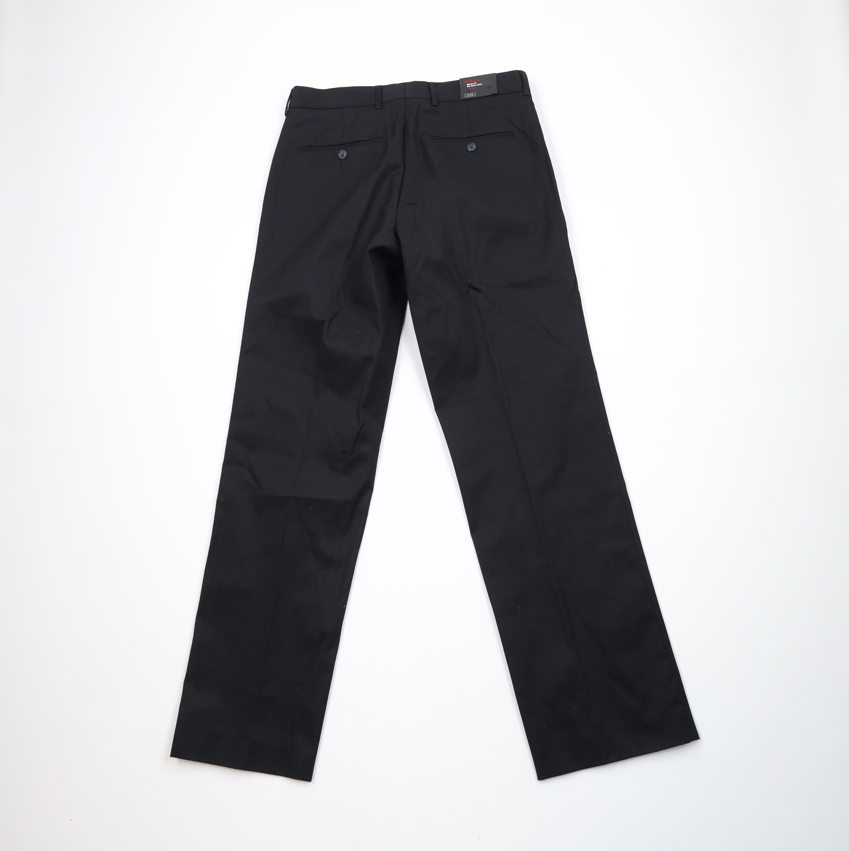 Express × Vintage New Express Producer Flat Front Chino Pants Trousers Black Size US 31 - 8 Thumbnail