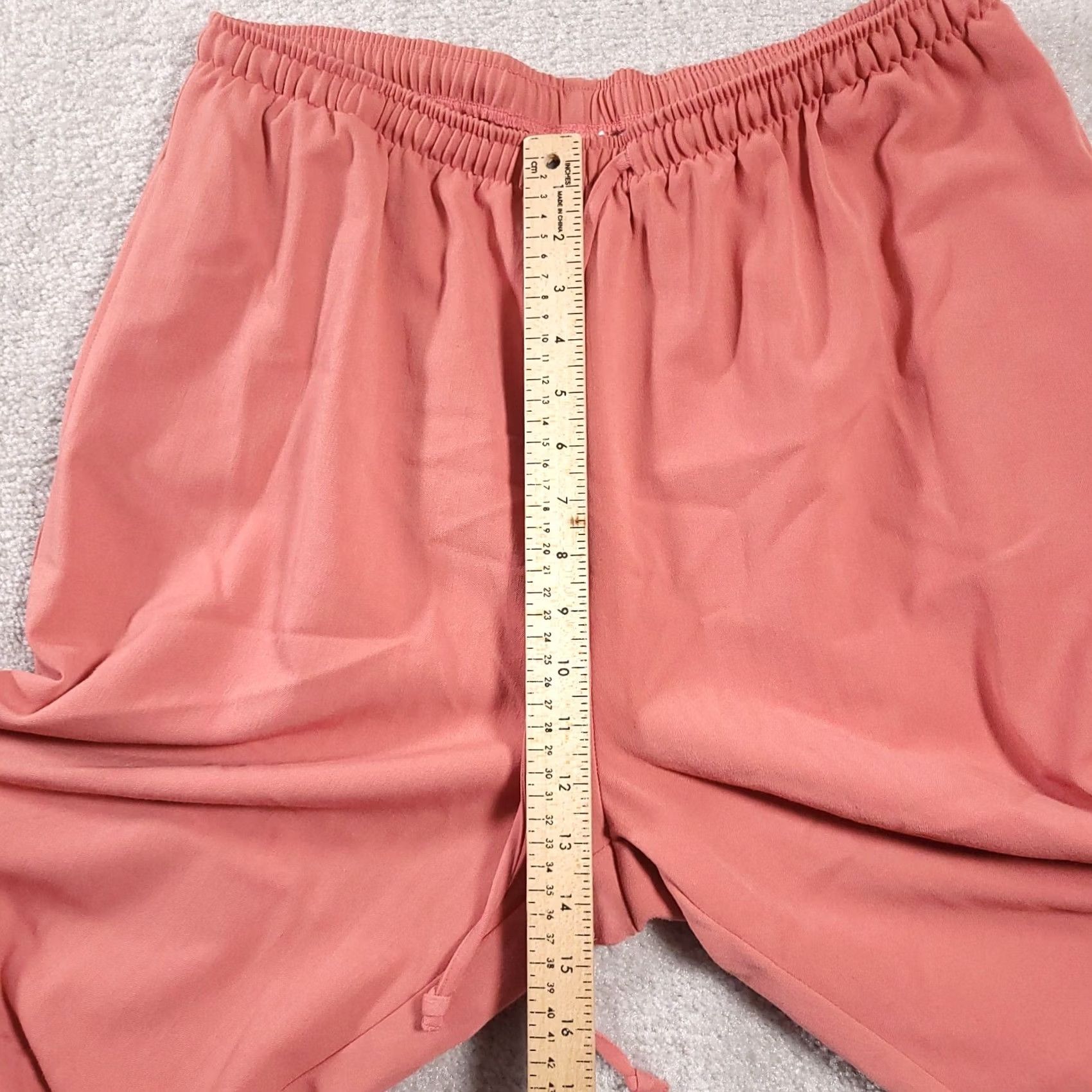 Silhouette Silhouettes Pants Women's 1XT Tall Pink Pull On Elastic Waist Draw String Button Size 24" / US 00 / IT 34 - 6 Thumbnail