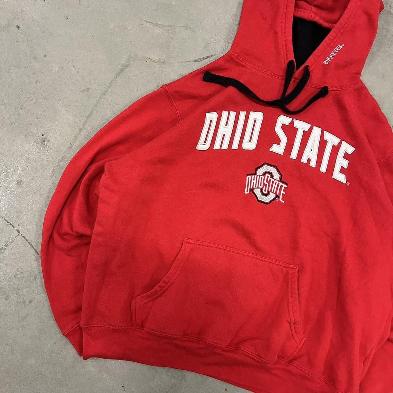Vintage Crazy Vintage Y2K/2000s Ohio State University Buckeyes College Essential Center Spellout Hoodie! Size US XXL / EU 58 / 5 - 2 Thumbnail