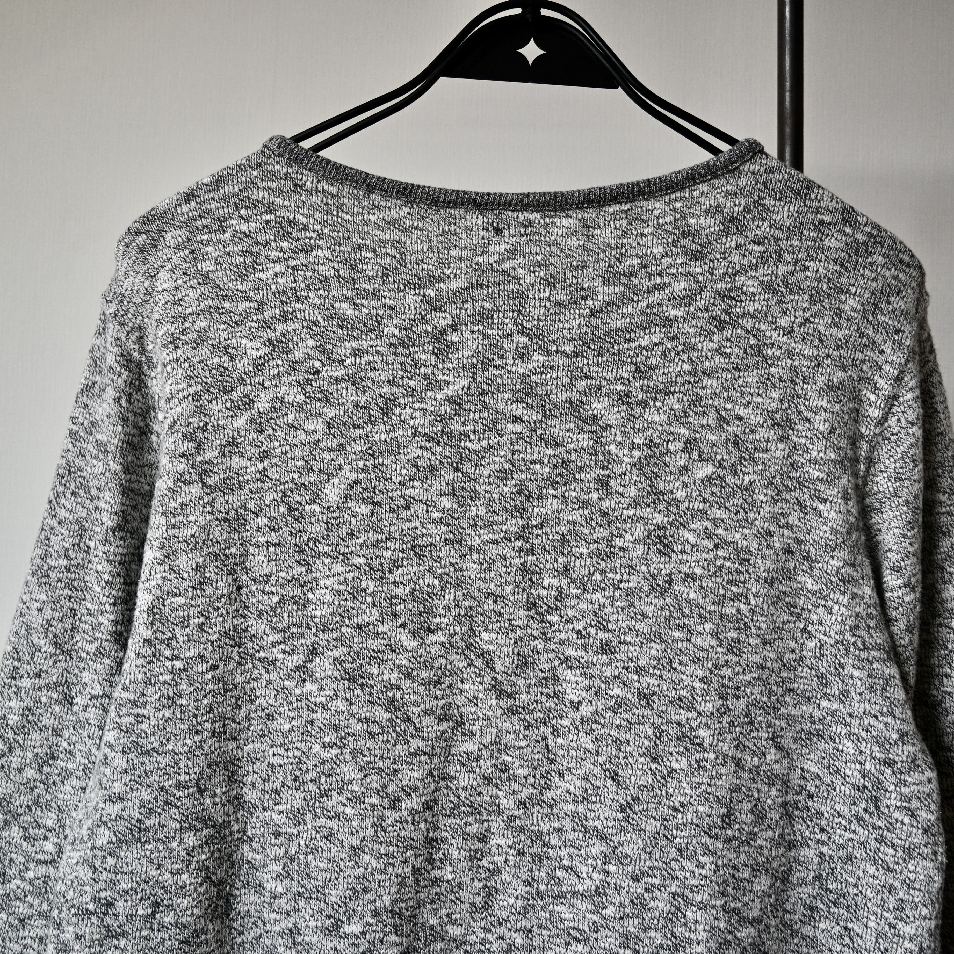 Japanese Brand Tieasy melange knit cotton boatneck shirt, made in Japan Size US M / EU 48-50 / 2 - 4 Thumbnail