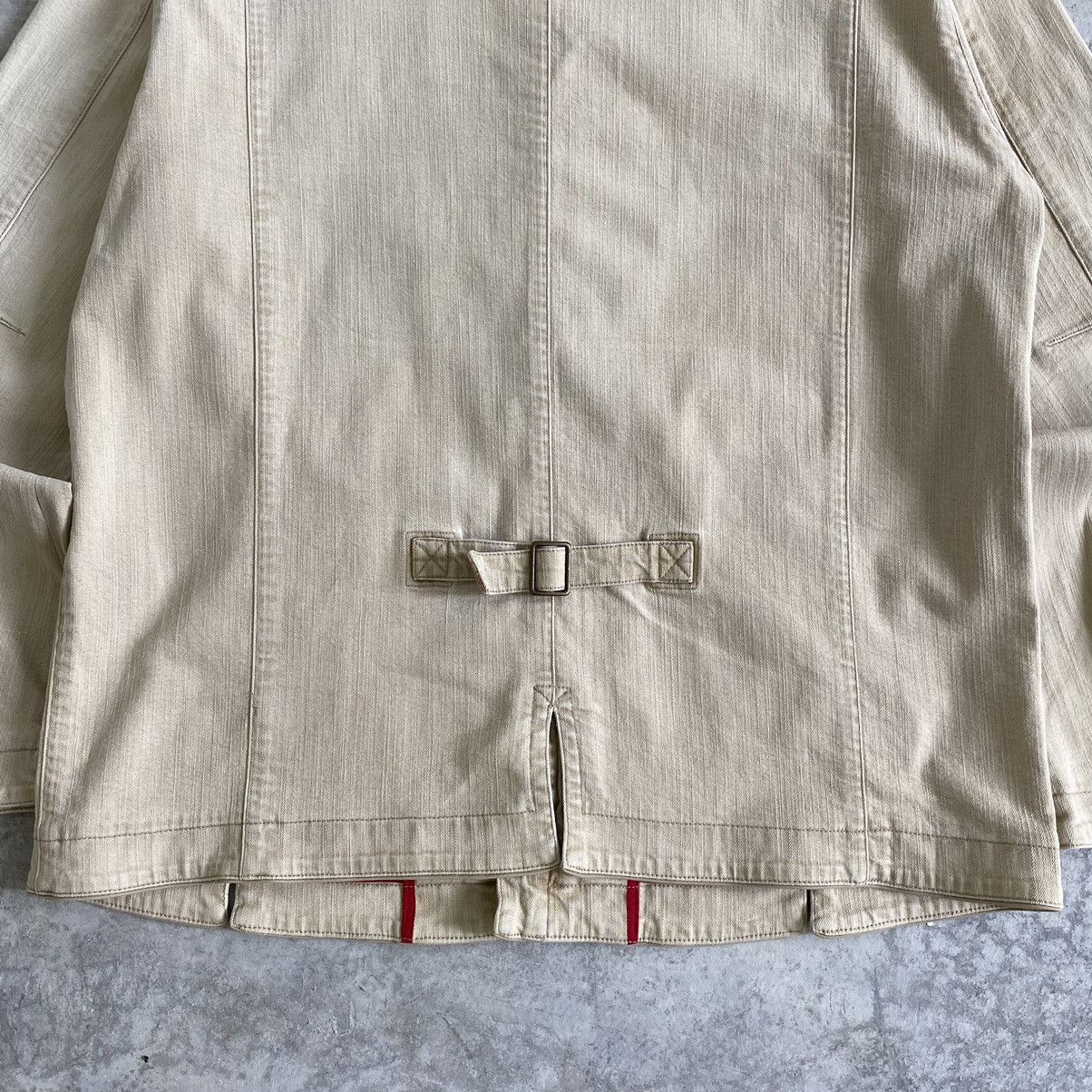 Mademoiselle Non Non Vintage Papas Flap Pocket Cinch Back Stretch Denim Jacket Size US M / EU 48-50 / 2 - 16 Thumbnail
