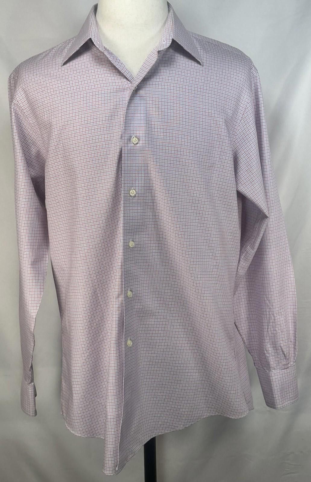 Brooks Brothers Brooks Brothers Cotton Non-Iron Regent Button Up Red Mens L Size 42R - 1 Thumbnail