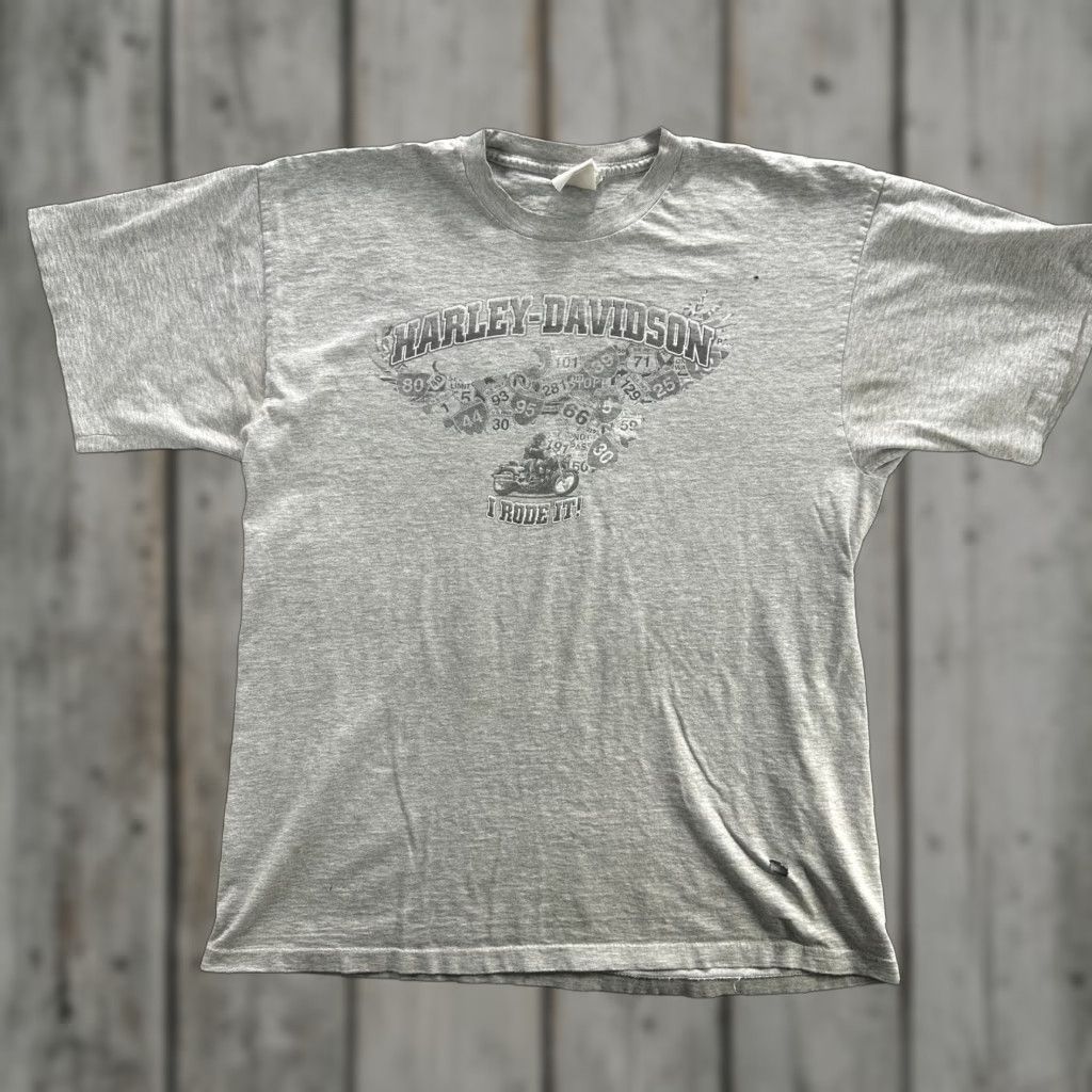 Harley Davidson VINTAGE Harley-Davidson T-Shirt Mens XL Gray Motorcycle Biker Travel 90s Collectible Size US XL / EU 56 / 4 - 1 Thumbnail
