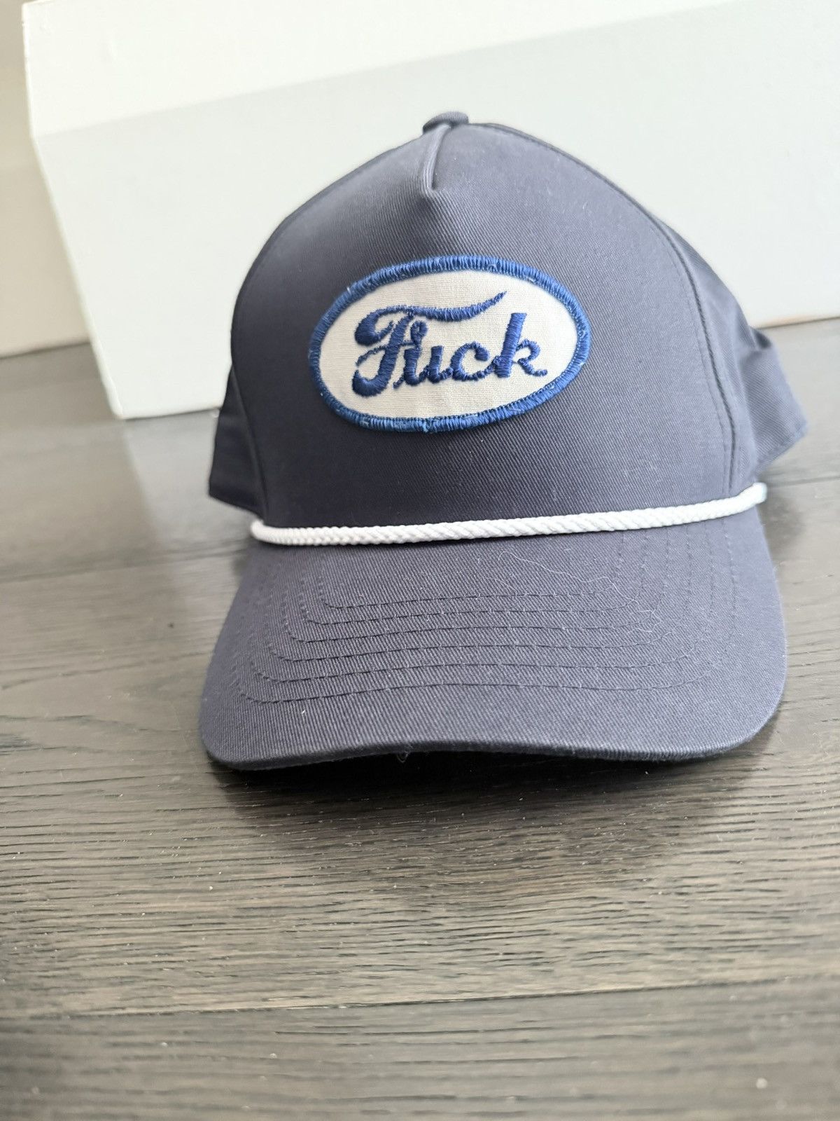 Other Vintage 90’s Patch on New Navy Blue Snapback Cap Size ONE SIZE - 1 Thumbnail