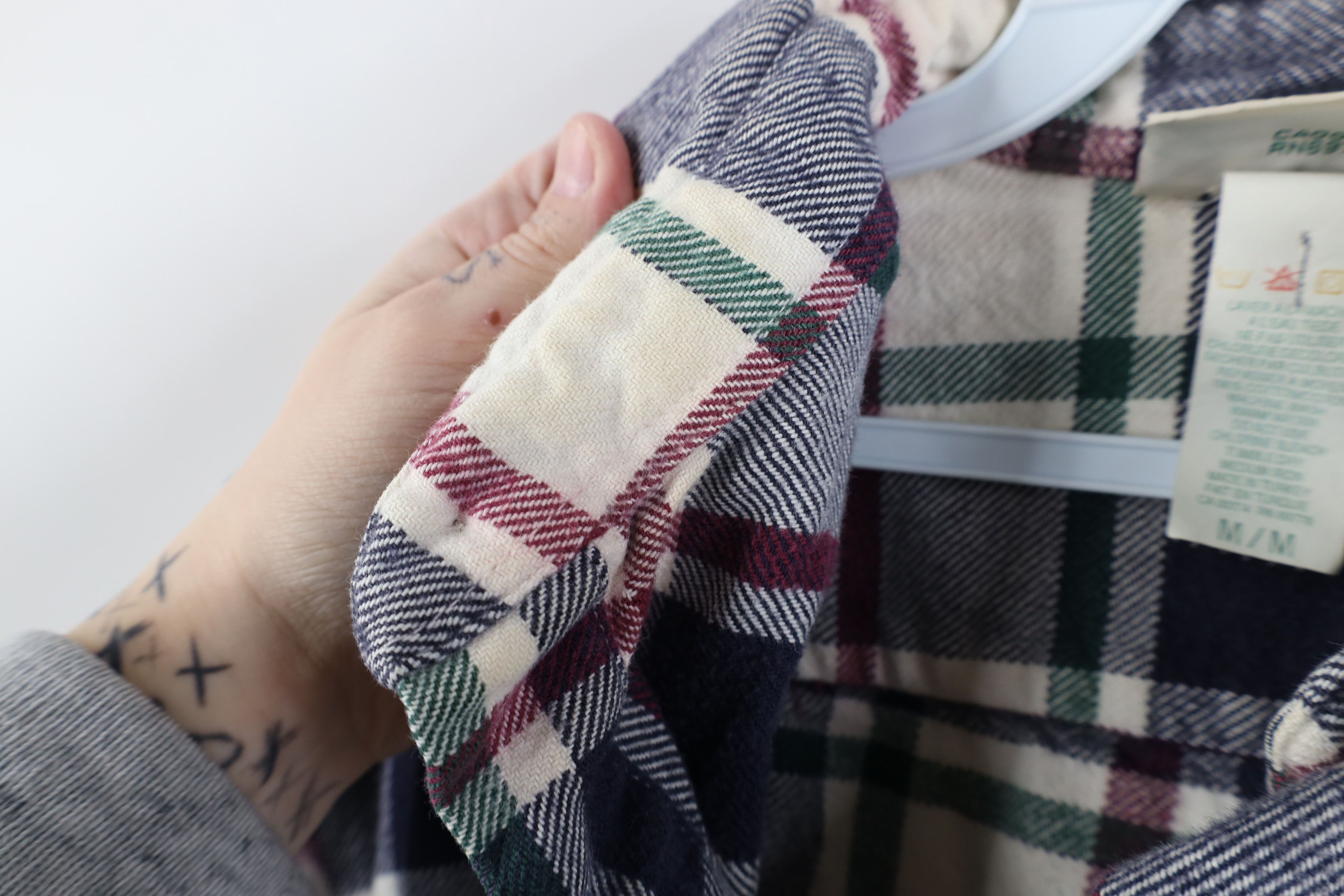 Vintage Vintage 90s Streetwear Flannel Collared Button Down Shirt Size US M / EU 48-50 / 2 - 10 Thumbnail