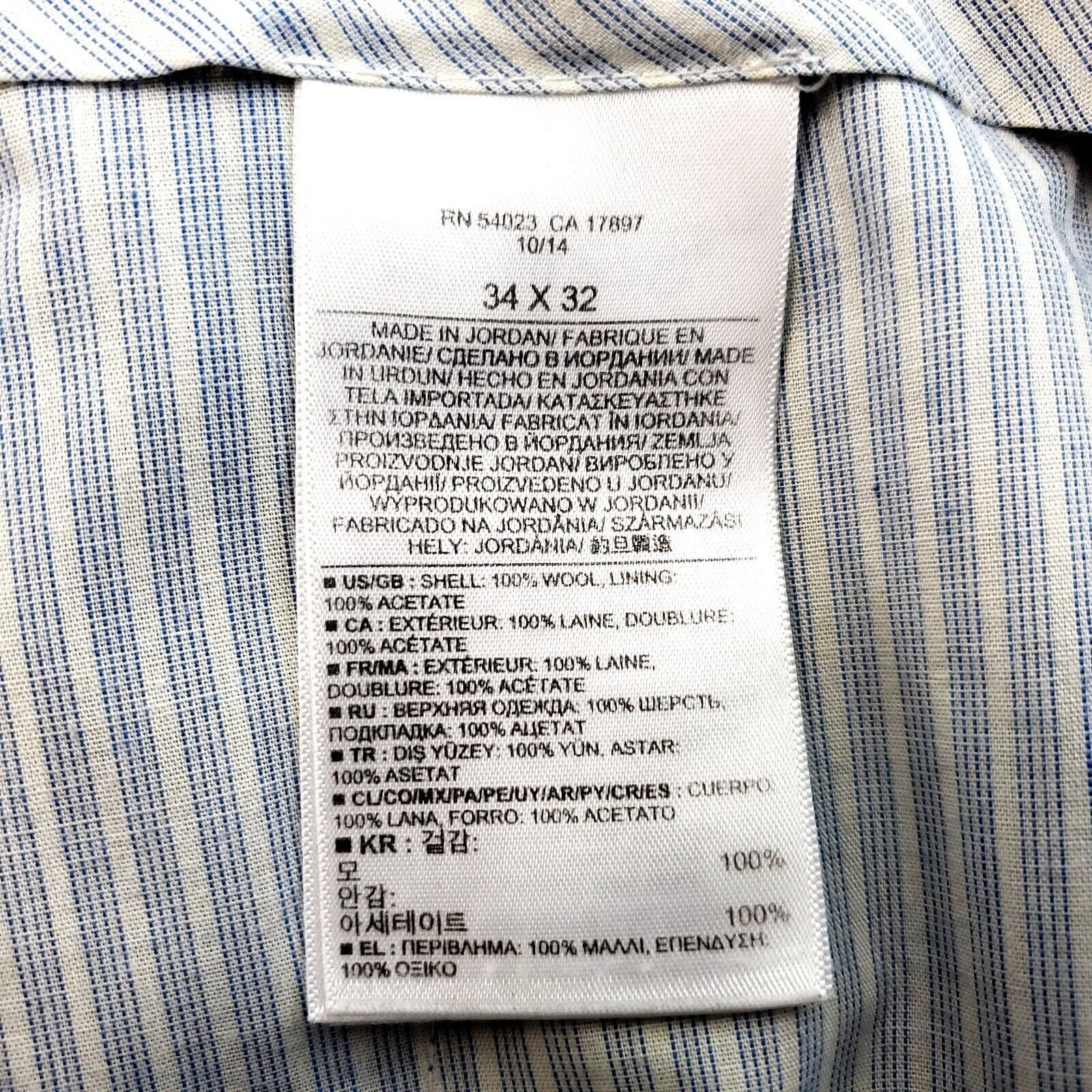 Banana Republic Banana Republic Wool Tailored Slim Fit Basket Weave Dress Pa Size 36R - 5 Thumbnail