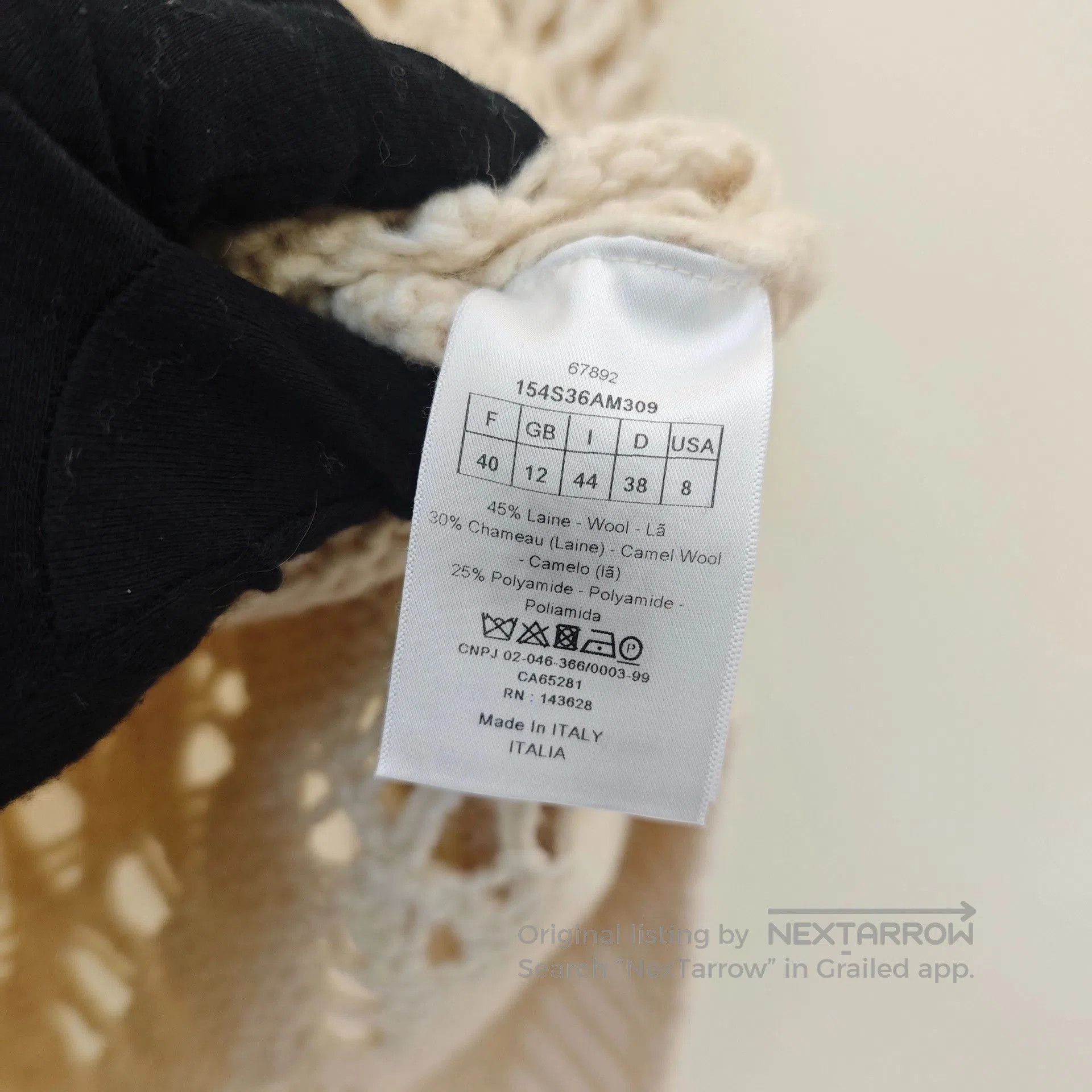 Dior Dior Beige Openwork Knit Short. Size S / US 4 / IT 40 - 3 Thumbnail