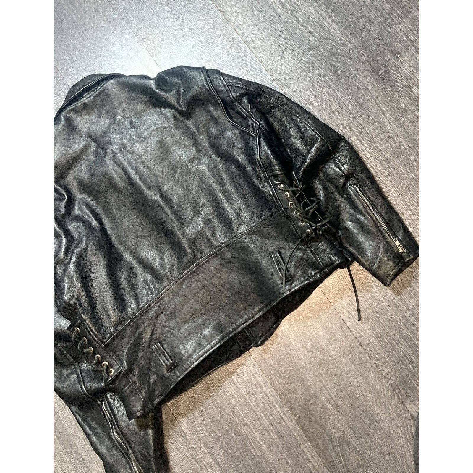 Genuine Leather 90s Opium Vintage Leather Bike Jacket Archive Size US L / EU 52-54 / 3 - 9 Thumbnail