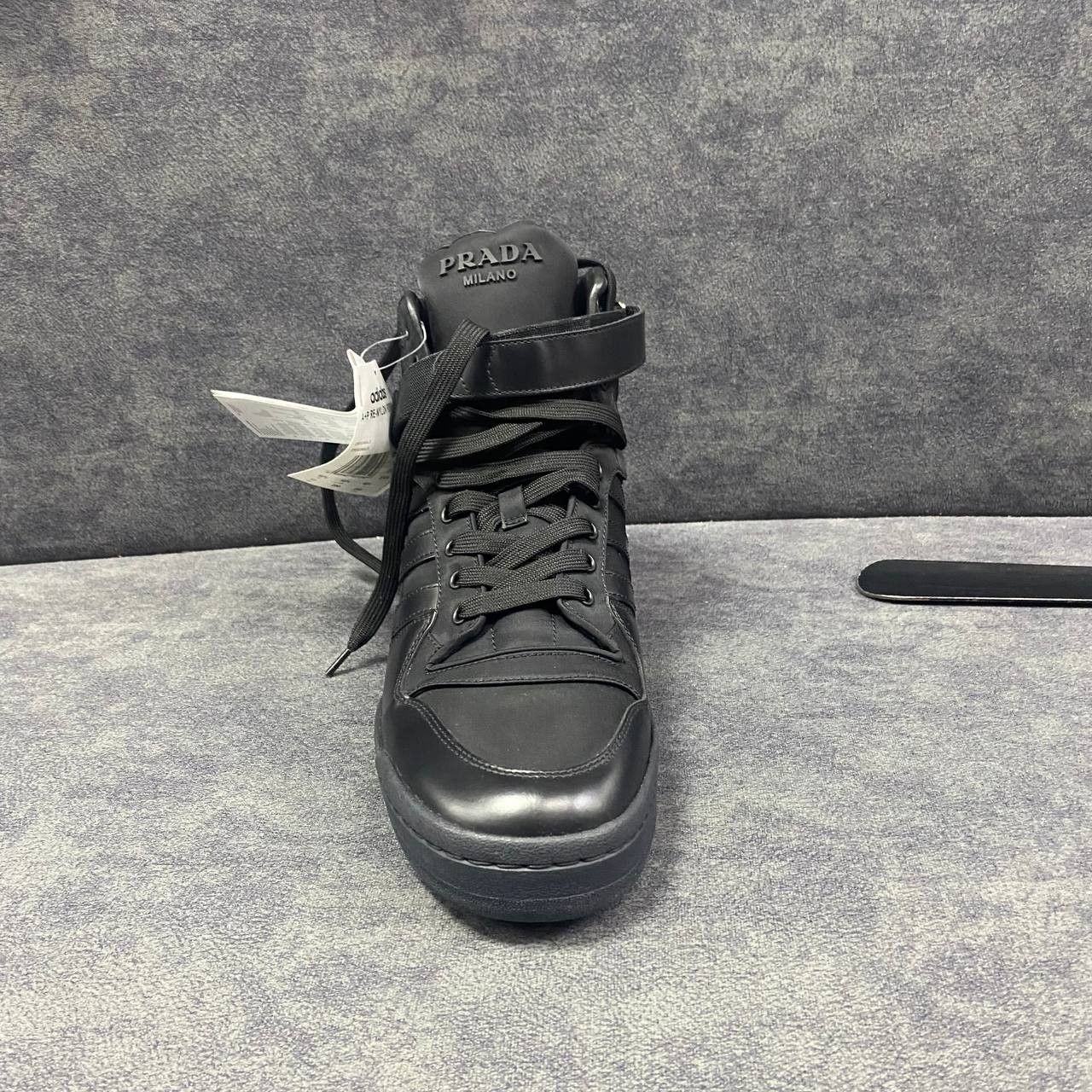 Adidas × Prada Prada x Adidas Re-Nylon Forum High Black Size US 11.5 / EU 44-45 - 3 Thumbnail