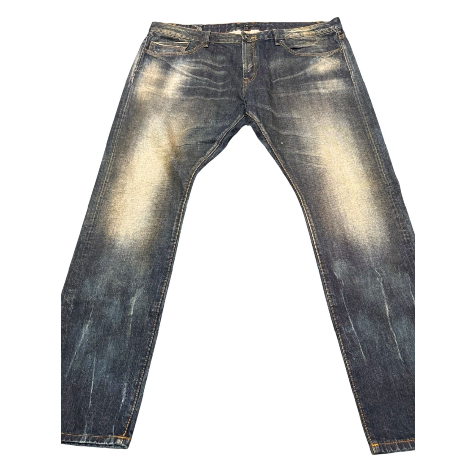 Cult Of Individuality VINTAGE CULT OF INDIVIDUALITY REBEL STRAIGHT JAPANESE SELVEDGE BLUE JEANS MENS 44X34 Size US 44 / EU 60 - 2 Thumbnail