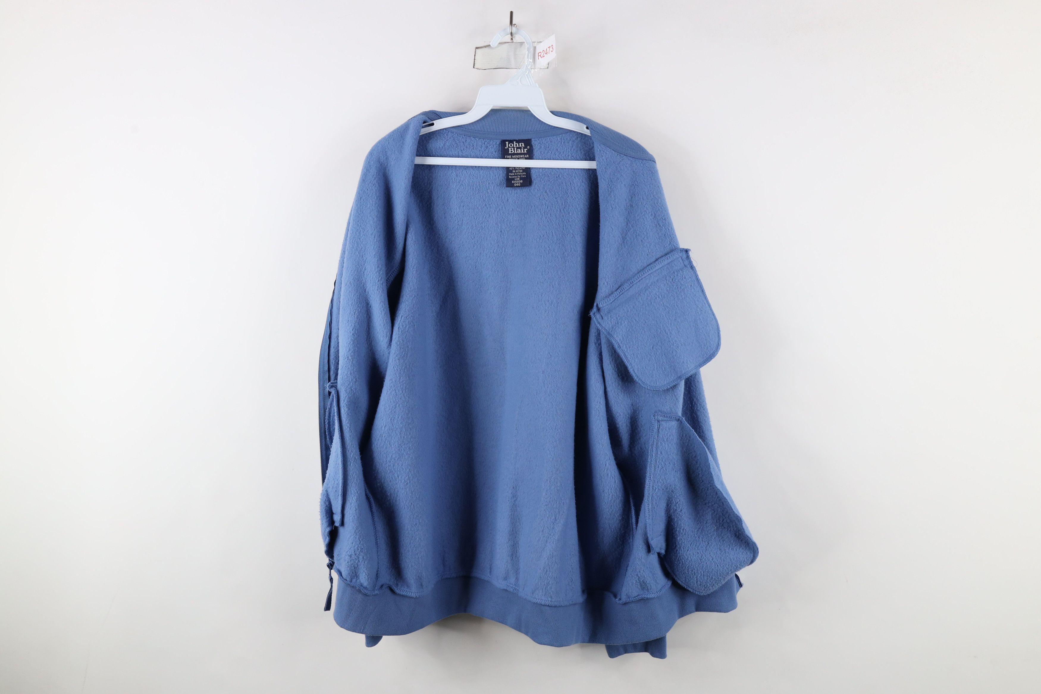 Vintage Vintage 90s Streetwear Full Zip Sweatshirt Bomber Jacket Size US L / EU 52-54 / 3 - 10 Thumbnail