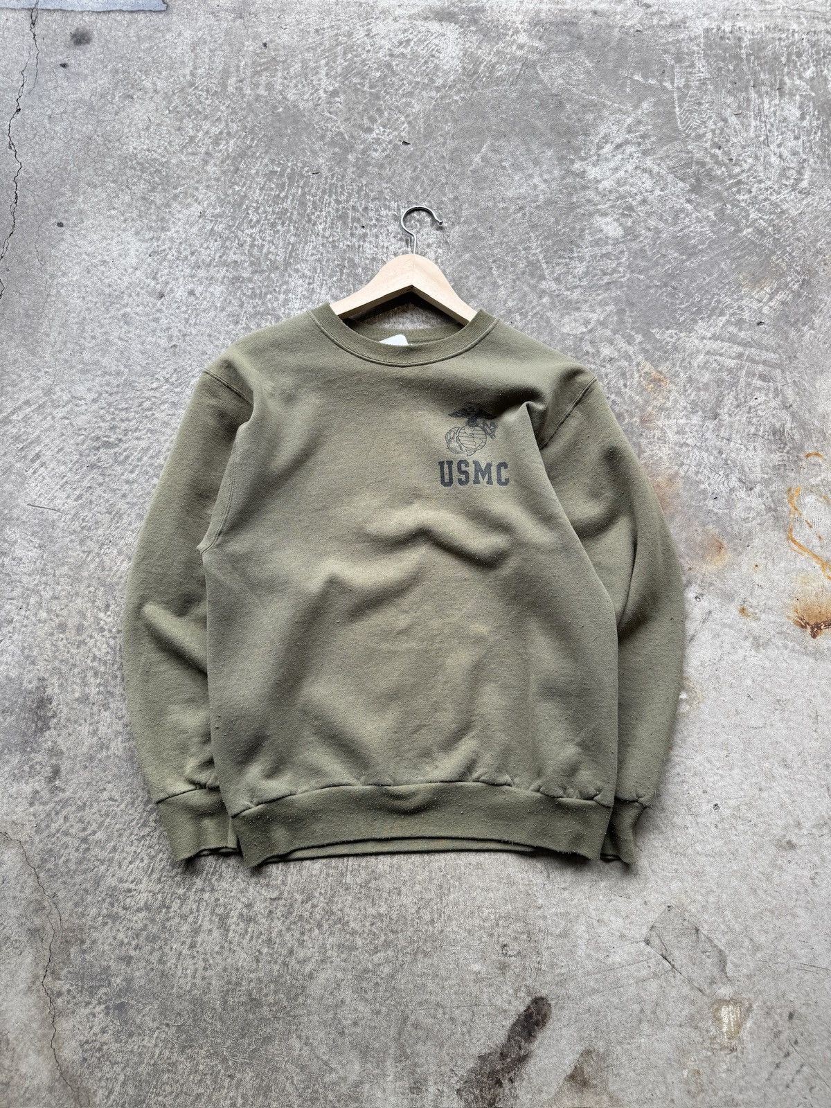 Japanese Brand Vintage Y2K usmc military green baggy fit pullover sweater Size US M / EU 48-50 / 2 - 1 Thumbnail