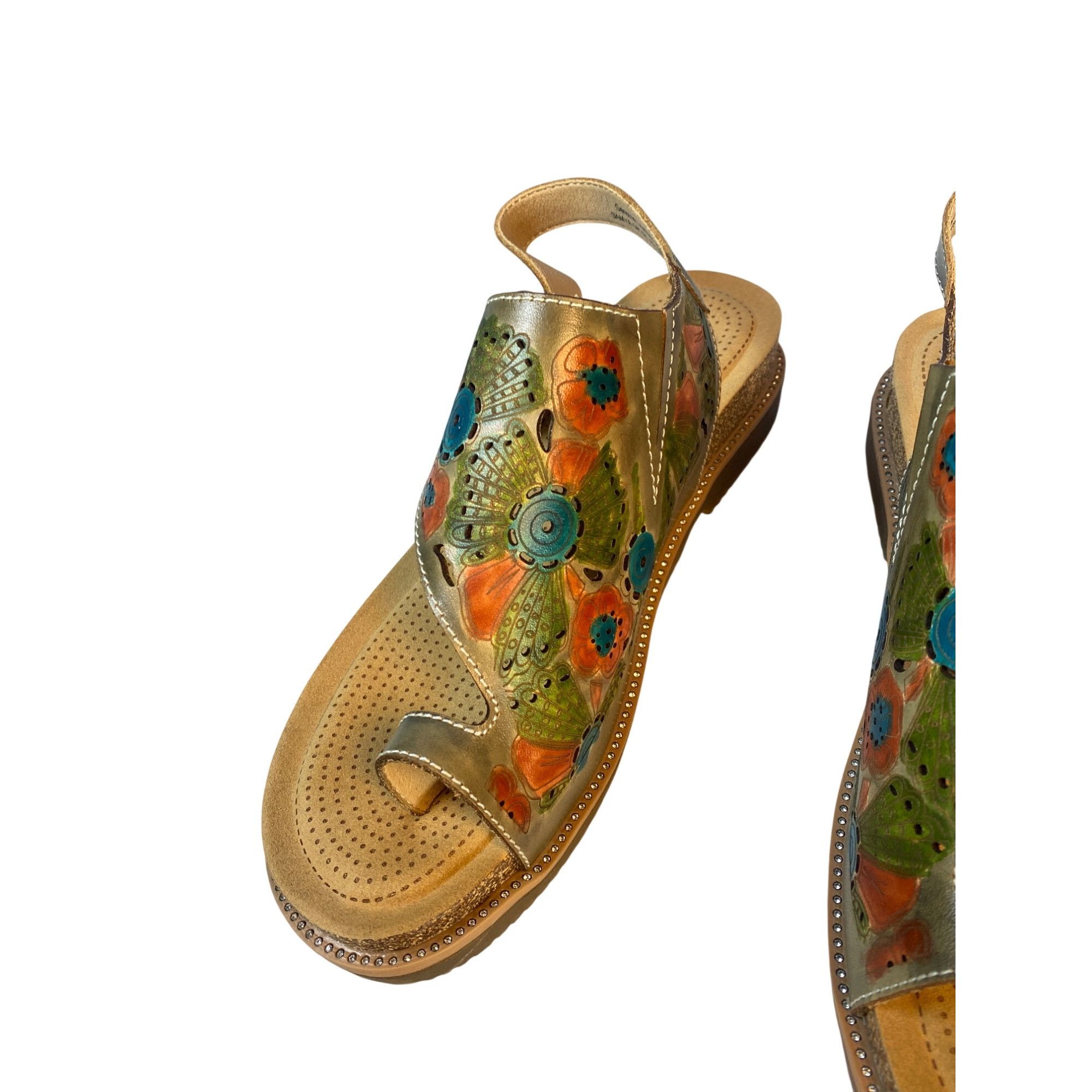 Other New L'Artiste By Spring Step Samya Toe Loop Sandal in Grey M Size US 9 / IT 39 - 14 Thumbnail