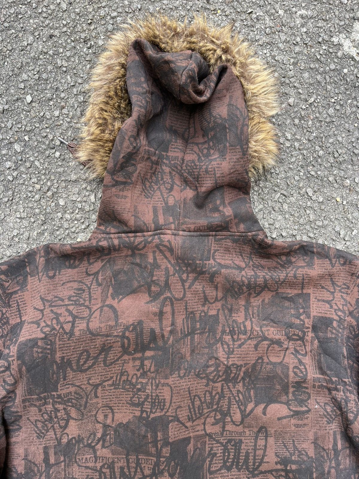 GOSTAR DE FUGA Poem Fur Hoodie B One Soul Jacket Lgb Cyber Grunge Punk Size US L / EU 52-54 / 3 - 11 Thumbnail