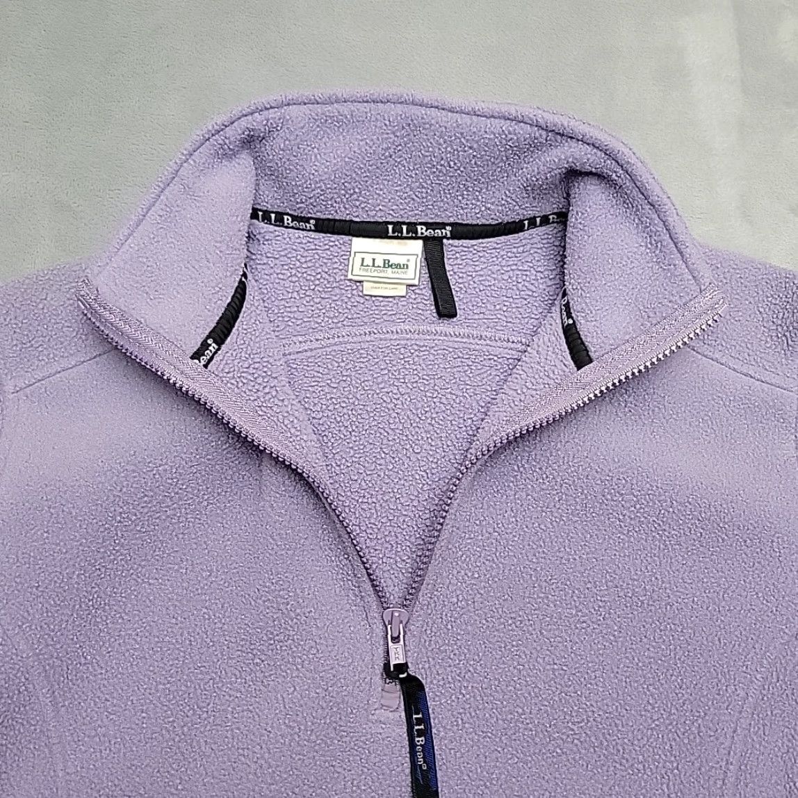 Vintage VINTAGE L.L.Bean Jacket Womens Small Purple 1/4 Zip Fleece Pullover Outdoors Made in USA Size S / US 4 / IT 40 - 4 Thumbnail
