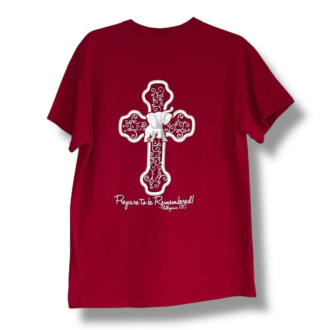Gildan Gildan Ultra Cotton AL Crimson Tide mascot elephant T-shirt Size M / US 6-8 / IT 42-44 - 5 Thumbnail